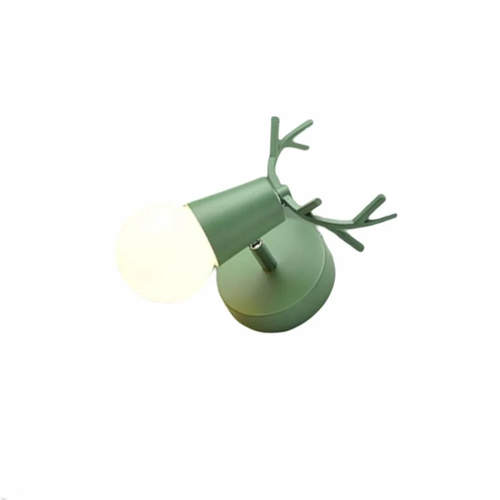 Luminaires Applique Murale LED Vintage en Bois de Cerf pour Chambre
