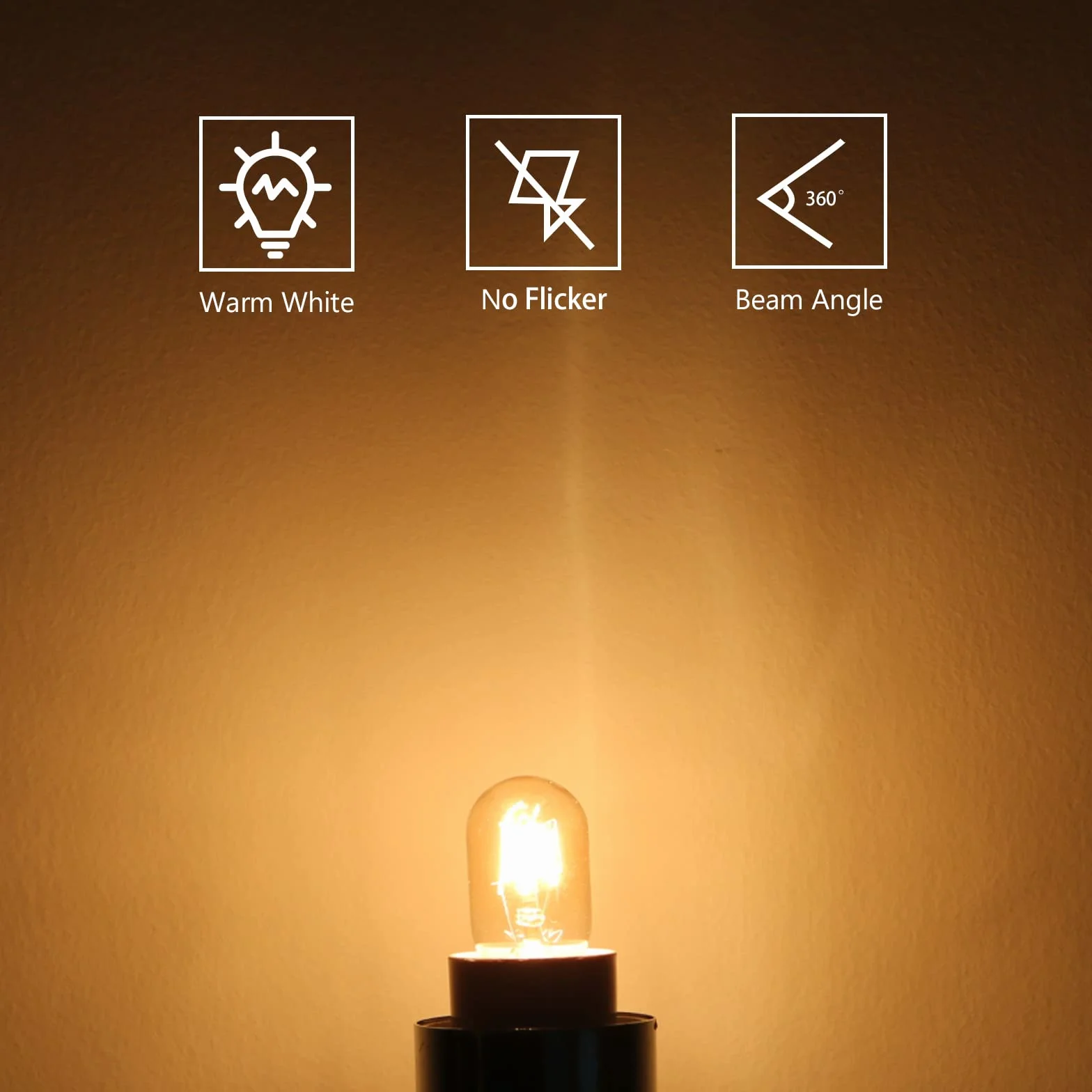 Ampoules de réfrigérateur 15 W E14 T20 2700 K Blanc Chaud 230 V Intensité Variable