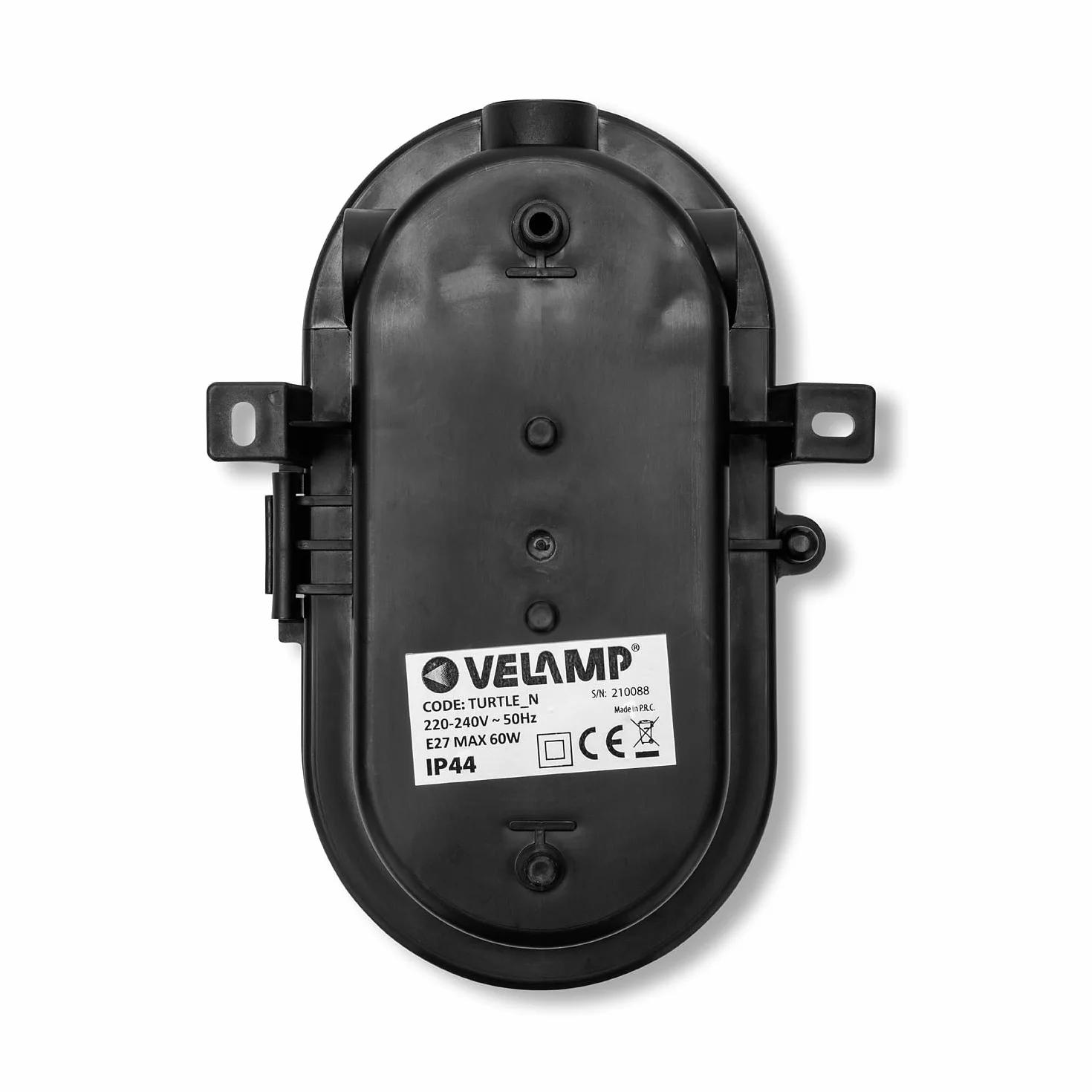 Velamp Applique Ovale E27 noir