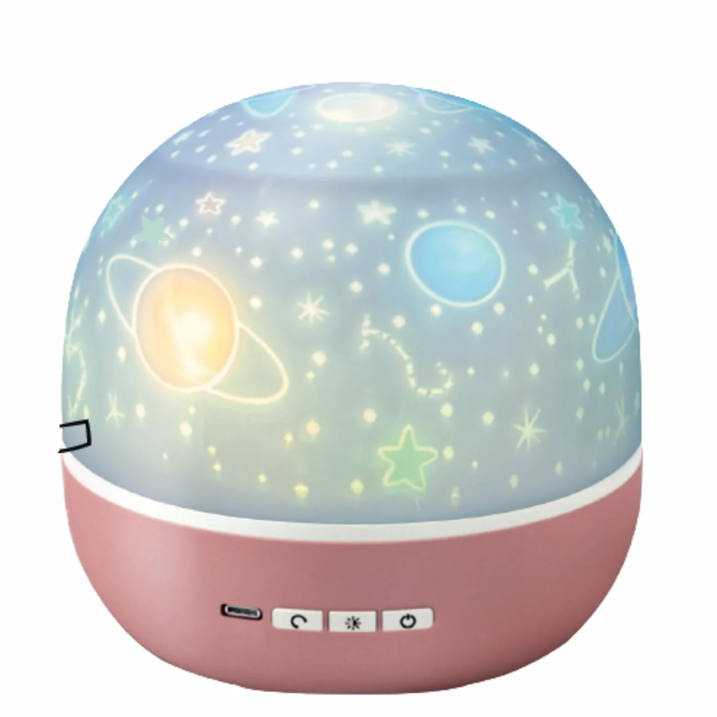 BEPER Projecteur d'étoiles pour enfants Veilleuse LED Projection espace animaux Rotation automatique