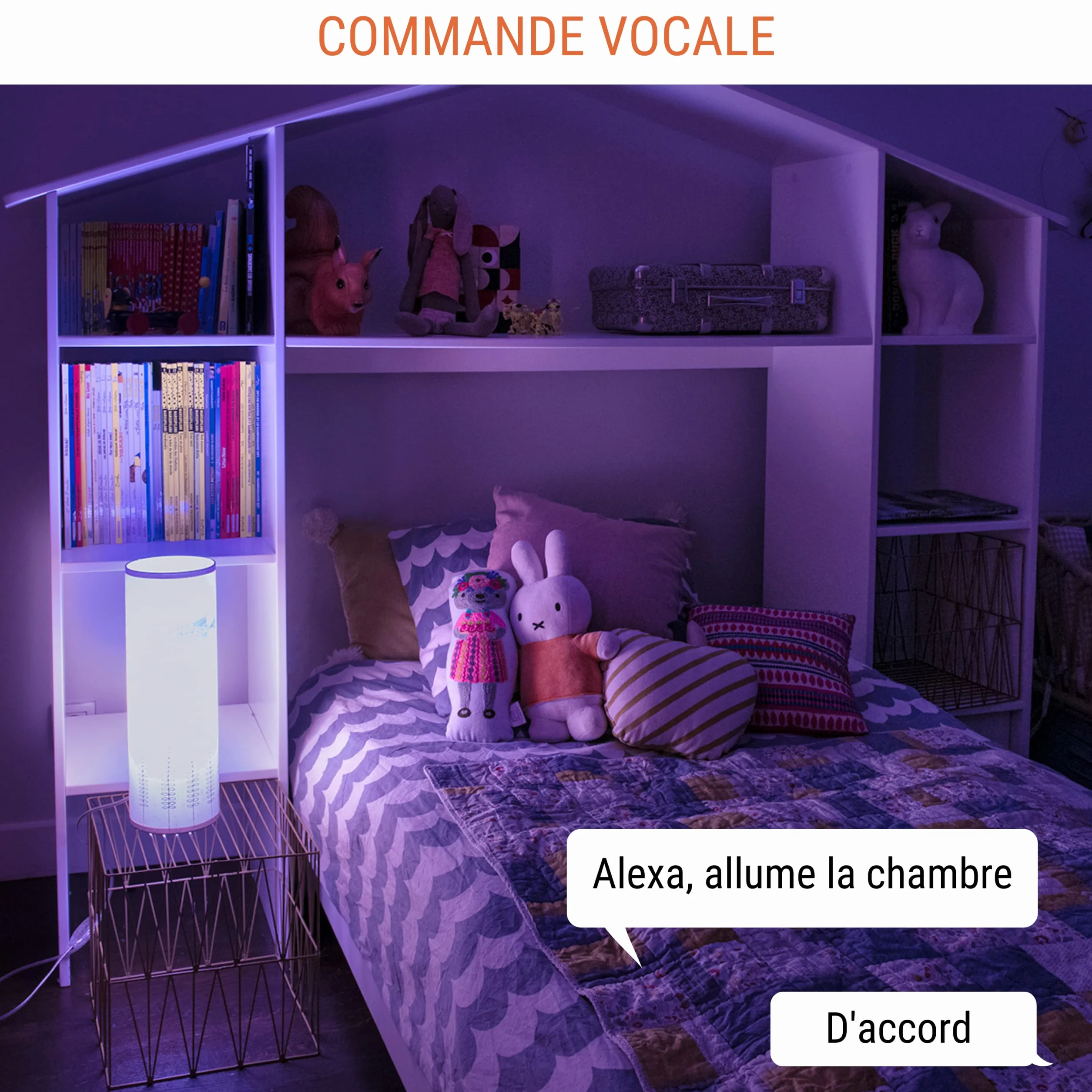 Konyks Ampoule connectée Antalya Color E27 LED WiFi BT 1055 Lumens 11 W Couleurs Blanc réglable compatible Alexa Google Home