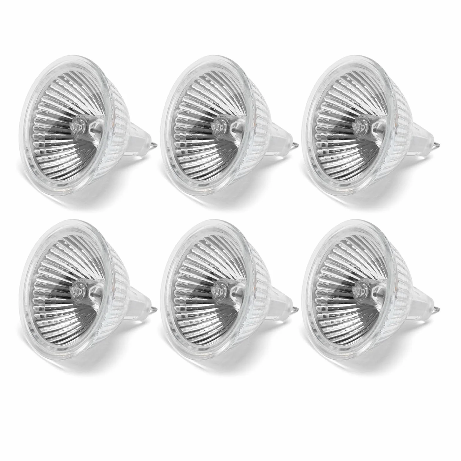 Ampoule Halogène GU5.3 35W MR16 12V Dimmable Blanc Chaud 2800K Lot de 6