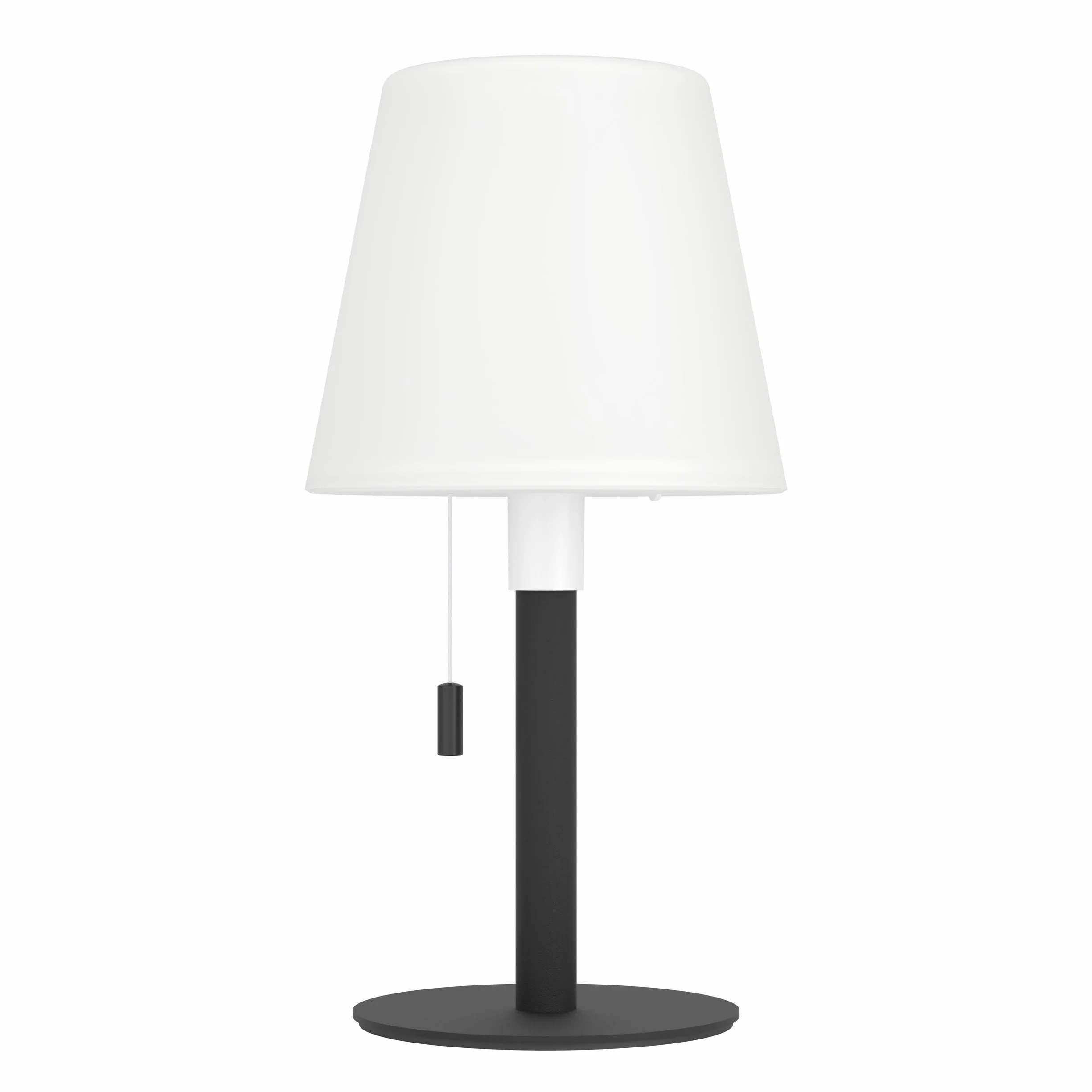 Eglo Montapalma-L Lampe de Table Extérieure Solaire LED Rechargeable, Acier Noir, IP54