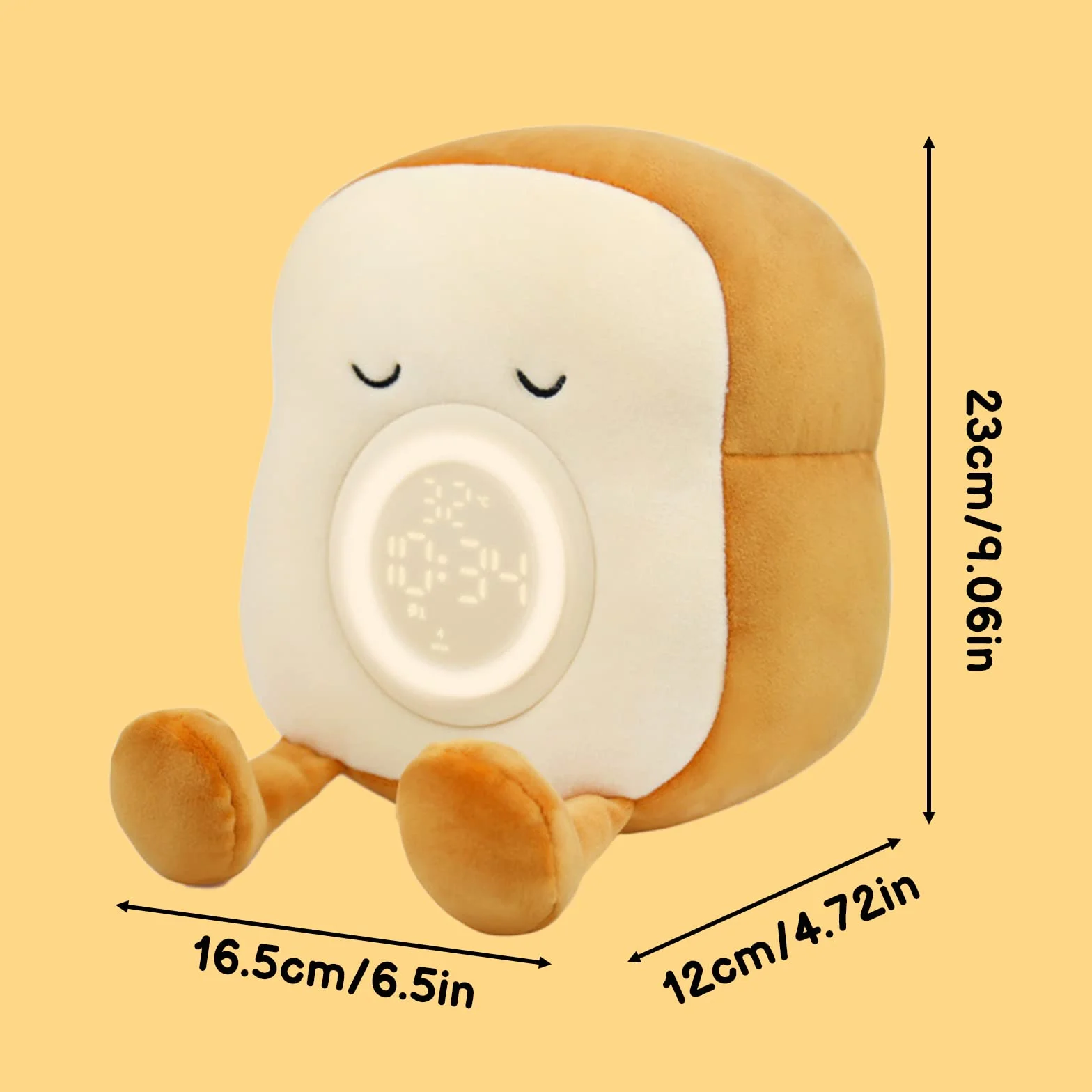 Réveil Pédagogique Enfant avec Veilleuse Gradable et Support pour Téléphone, Rechargeable