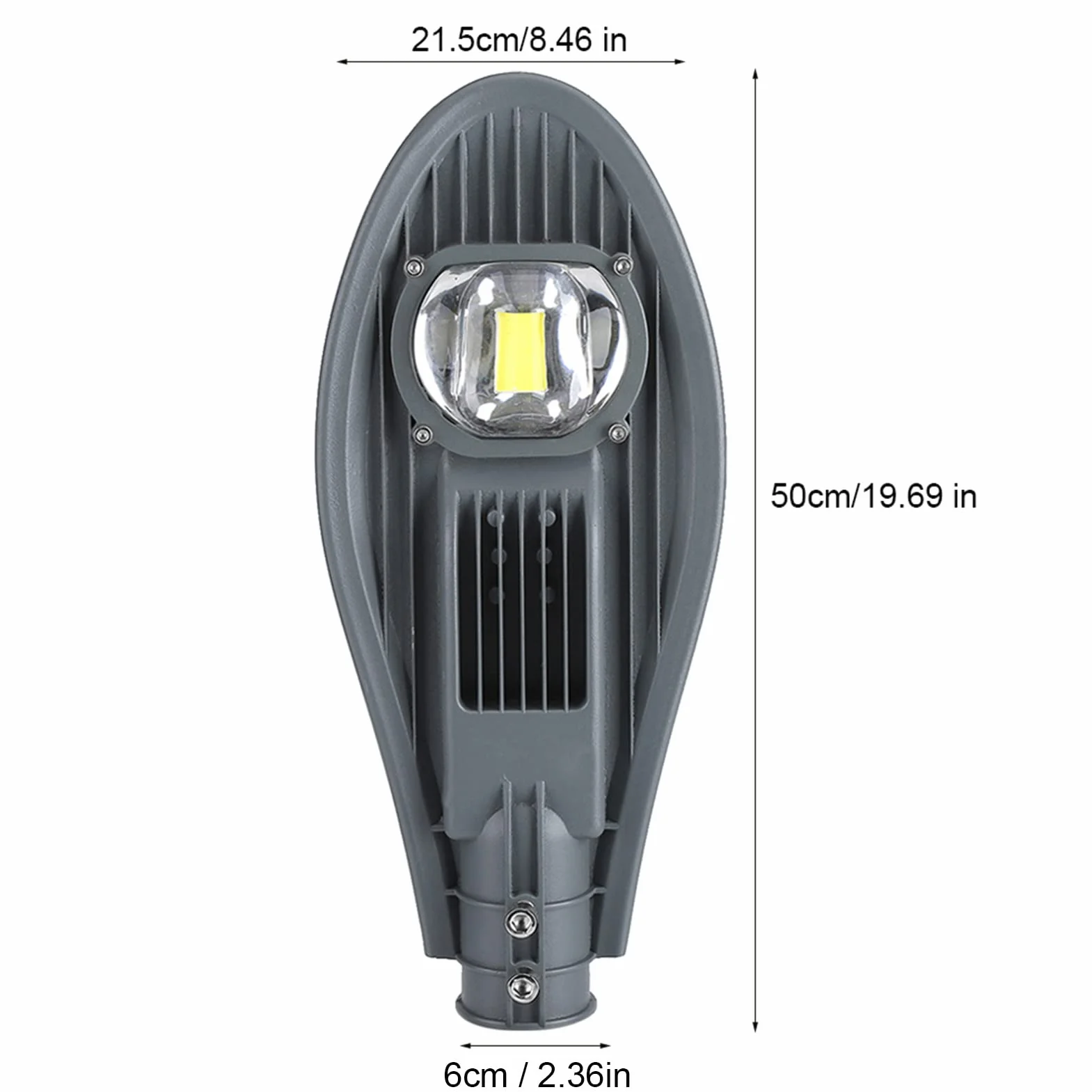 Tyenaza Réverbère LED 50W Blanc Chaud AC 85-265V Étanche Extérieure