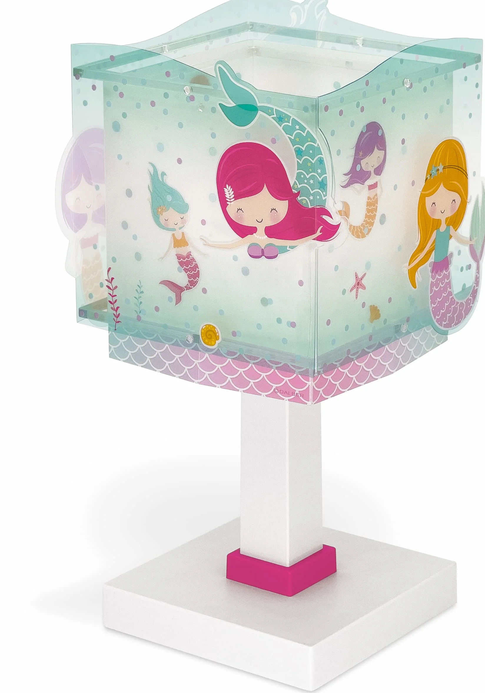 Dalber lampe de chevet enfant Sirènes Mermaids E14 Turquoise