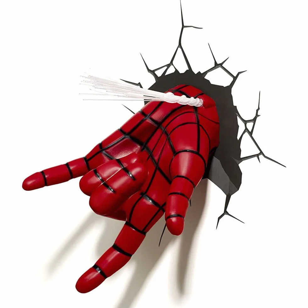 3D Light FX Spiderman Applique Murale LED Plastique Rouge