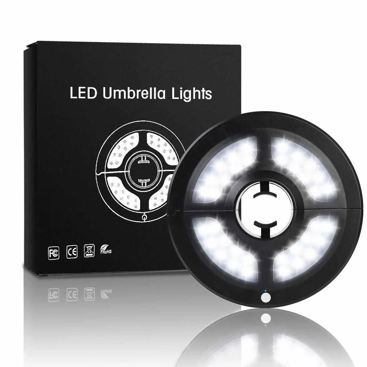 SUPERNIGHT Éclairage de parasol 36 LED sans fil 220 lumens blanc 2 modes