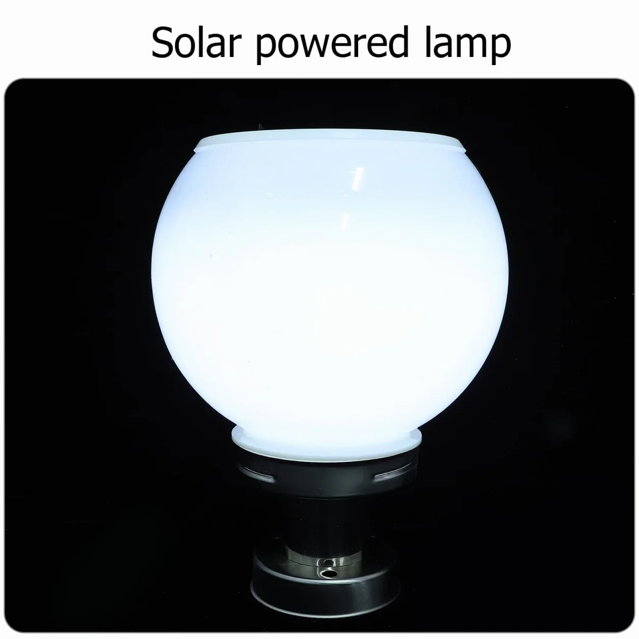 NUOBESTY Lampe Solaire Extérieure LED 10.04 Pouces Étanche pour Pilier Rond Éclairage Jardin