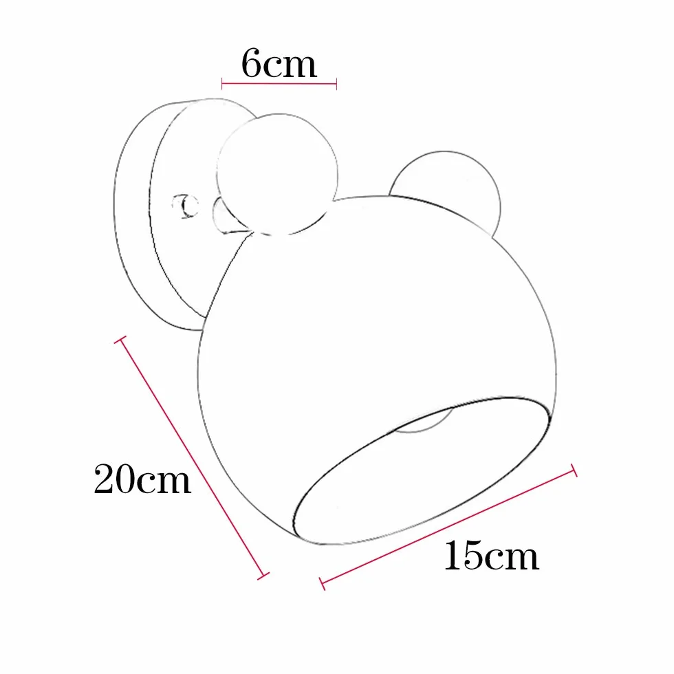 Mengjay E27 Applique Murale Réglable Fer Bois Lampe de Chevet Chambre Enfant Cuisine Éclairage Mural Décoratif Vert