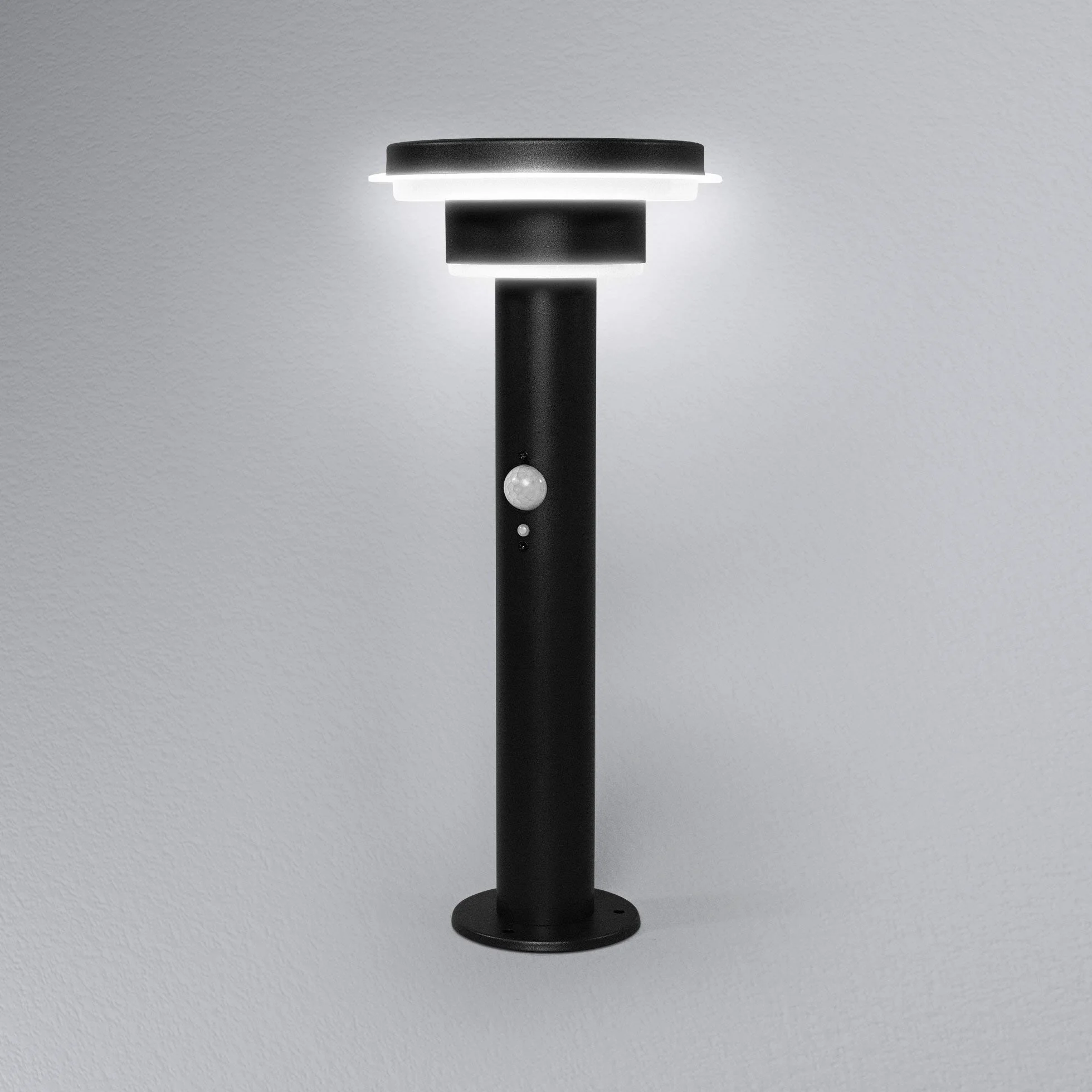 LEDVANCE Lampadaire solaire Endura Style, acier inoxydable, 6 W, noir