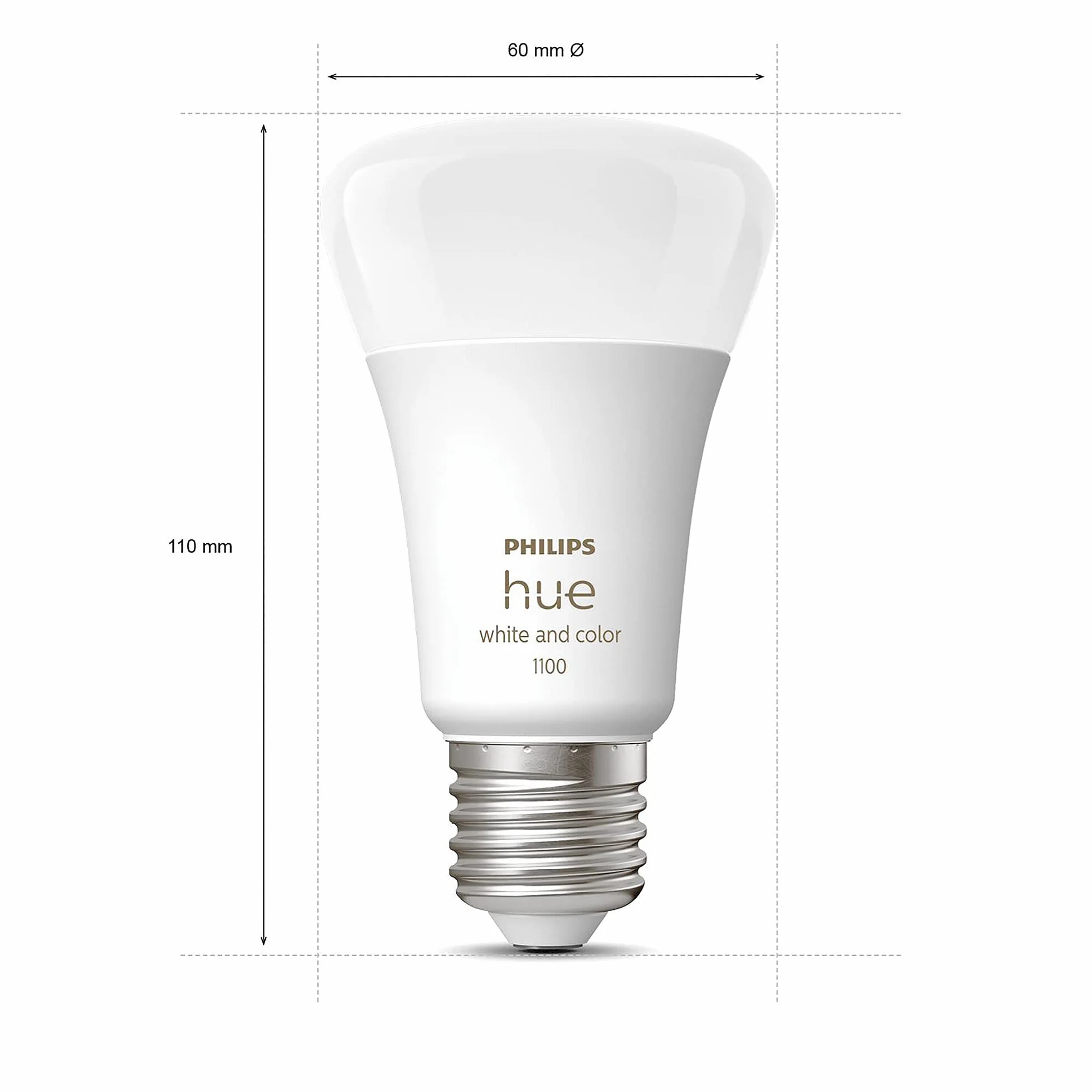 Philips Hue Startkit 2xE27 Bridge Dimmer Blanc Color Ambiance