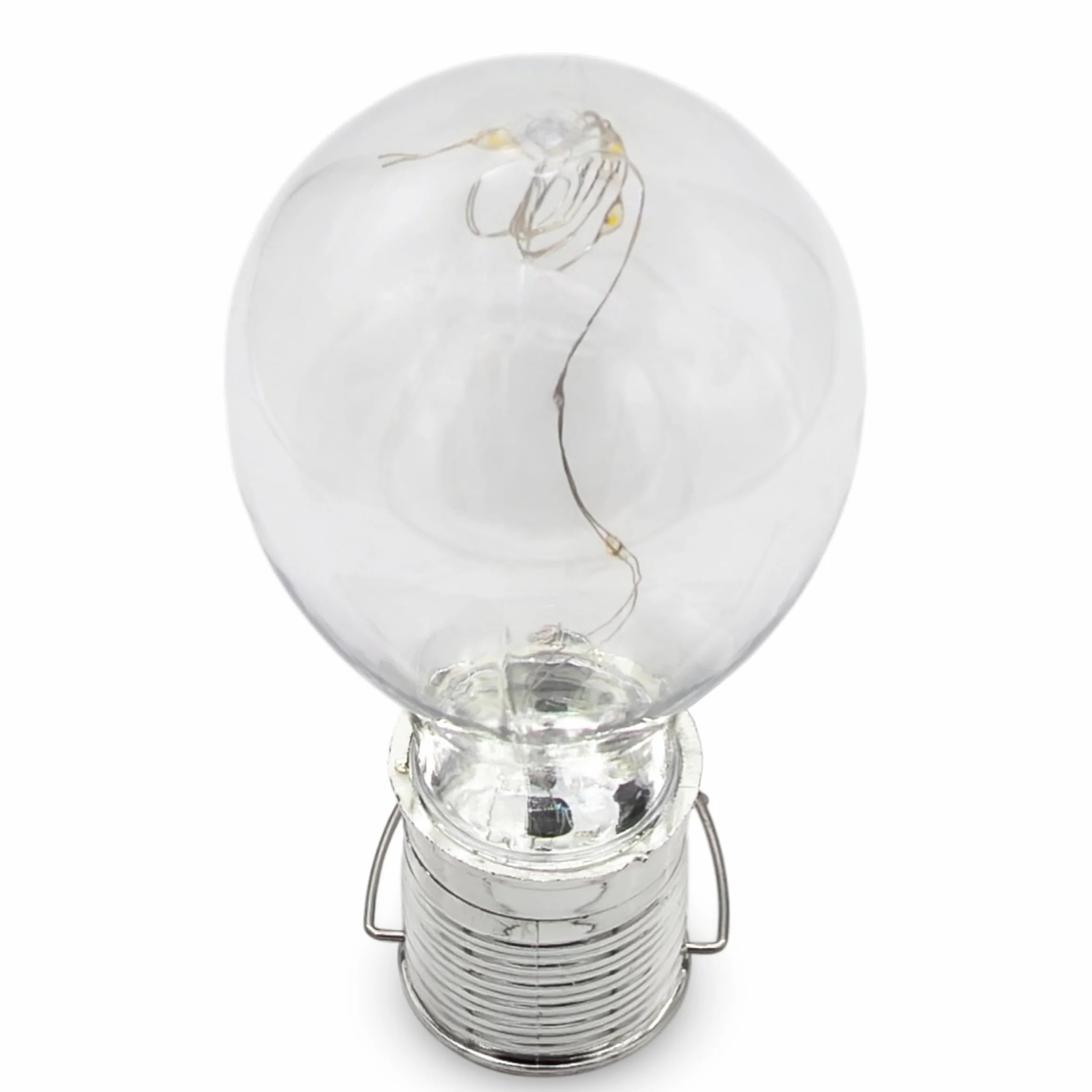 Ampoules solaires LED Spetebo Lot de 4 - 15 cm Transparent - Lampe de jardin suspendue extérieur résistante aux intempéries
