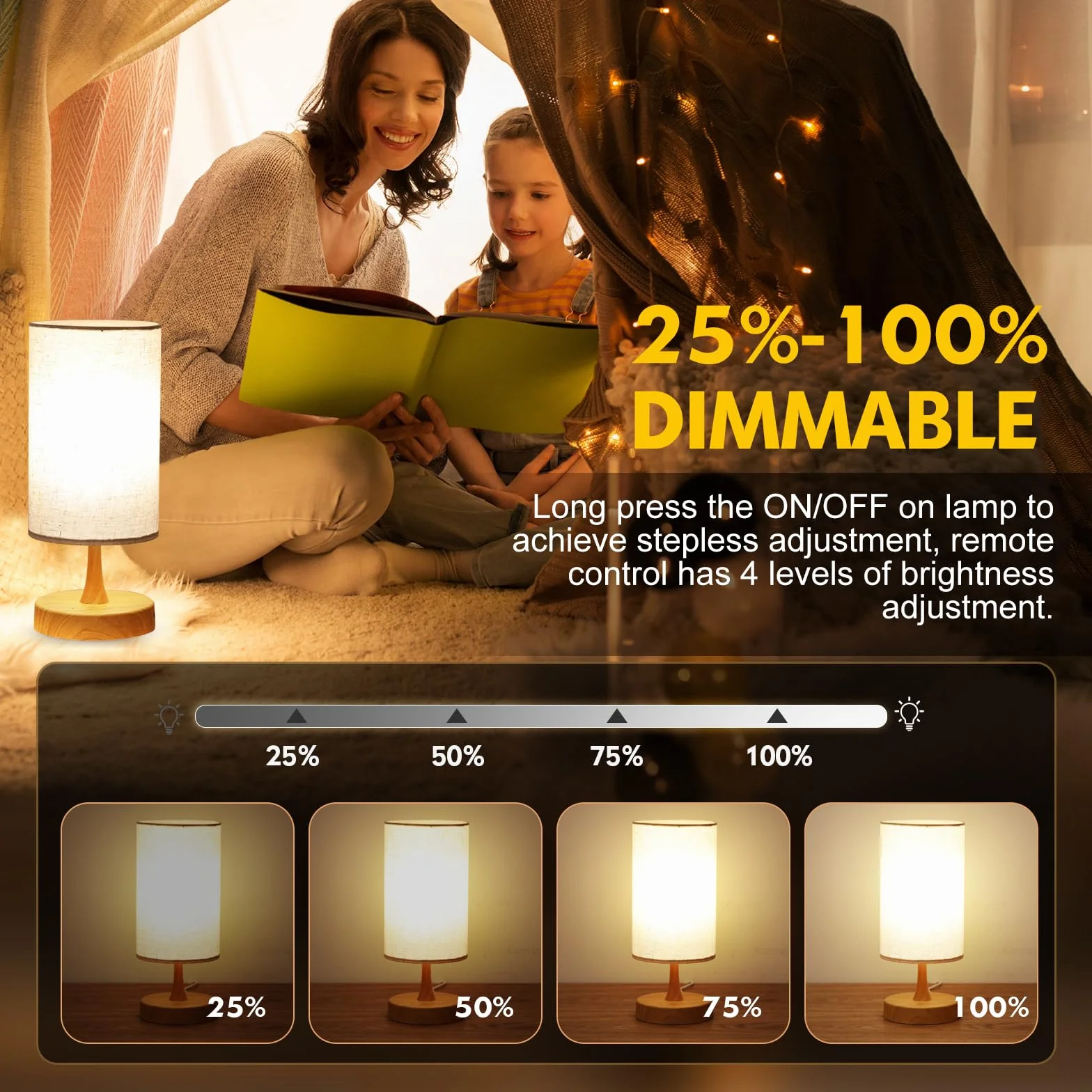 Caromolly Lampe à lumière du jour 10 000 lux Luminothérapie avec télécommande 3 températures de couleur 4 niveaux de luminosité minuterie spectre complet