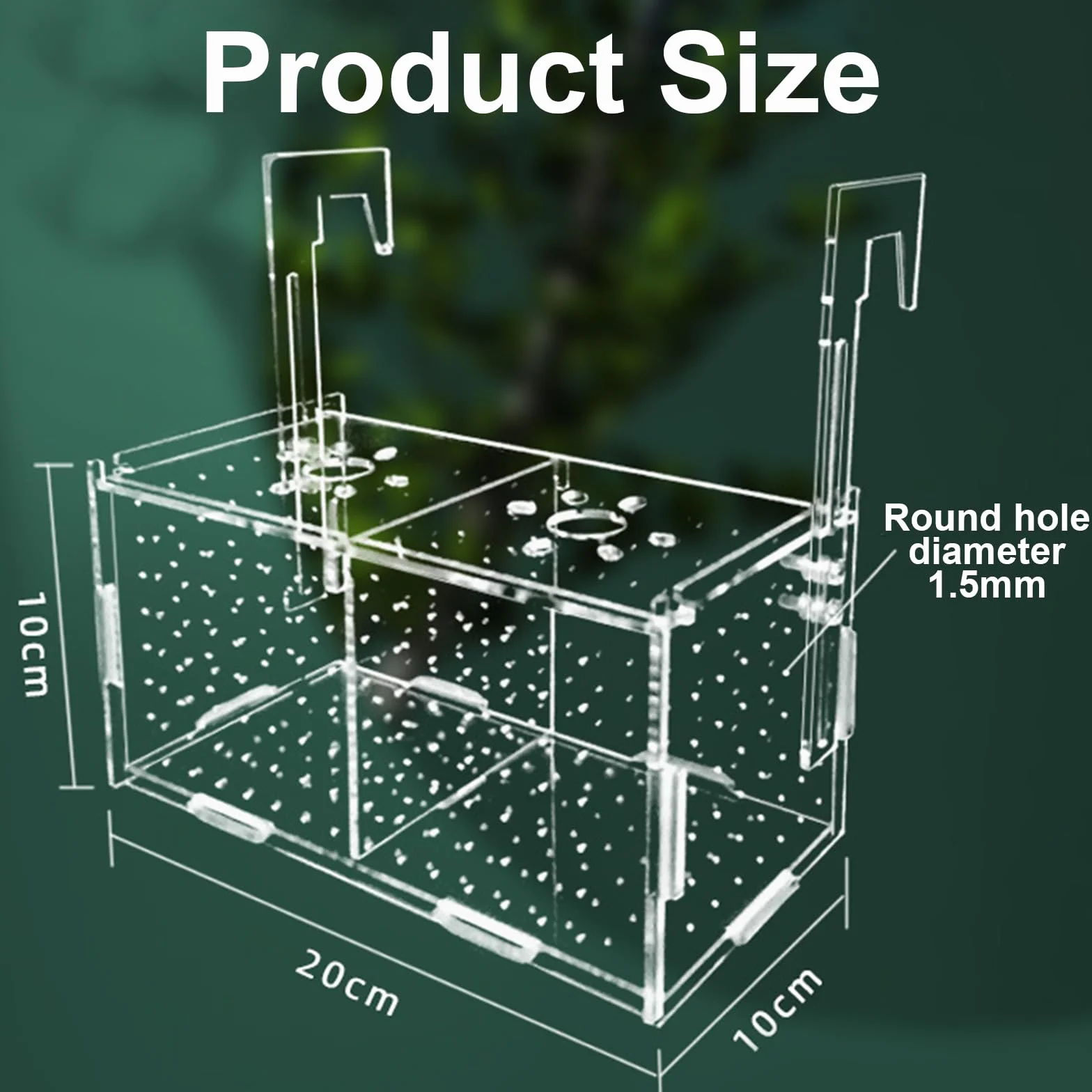 Boite Elevage Poisson Aquarium Breeding Box Boîte D'isolement Poissons Nurserie