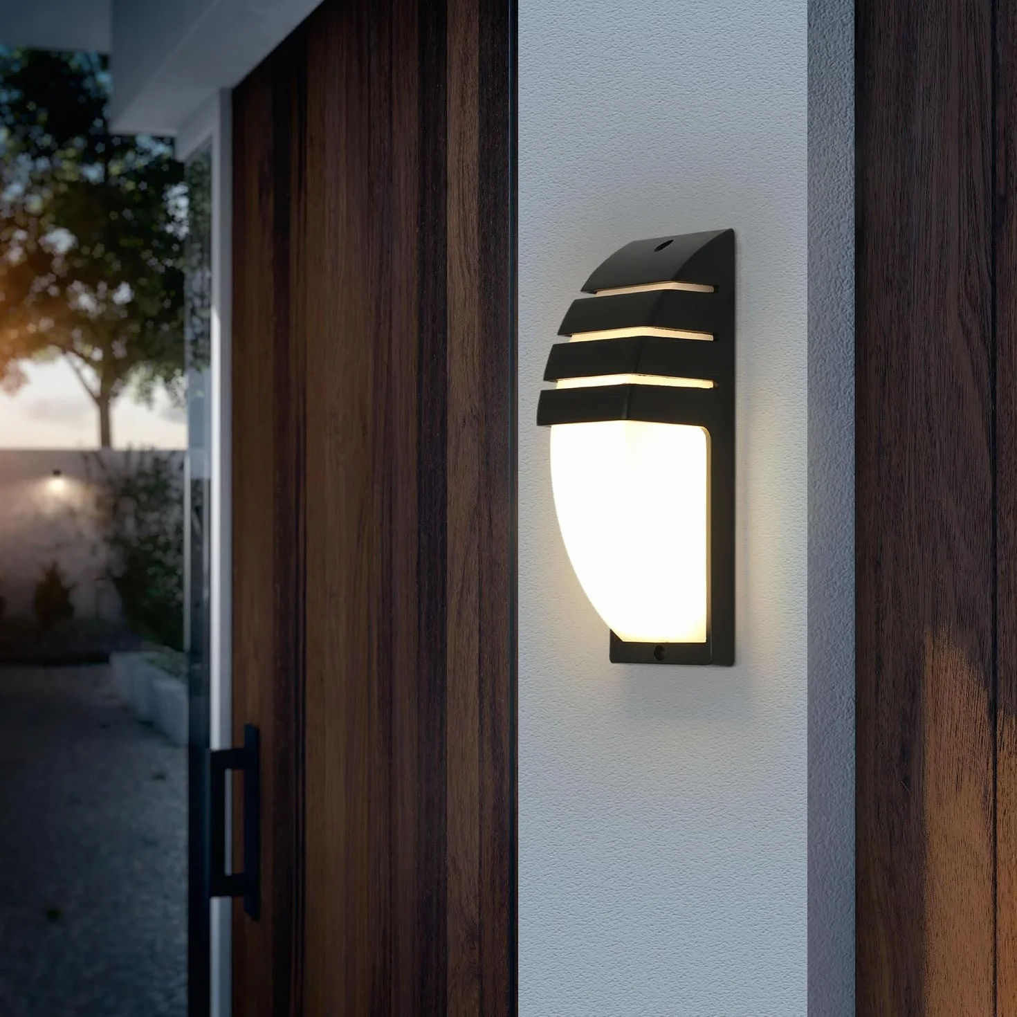 Comely 12W Applique Murale LED IP65 Etanche, Lumière Blanche Chaude 3000K
