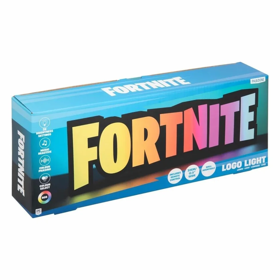 Paladone Fortnite Lampe RVB Officielle avec Télécommande, USB, Décoration Murale Bureau