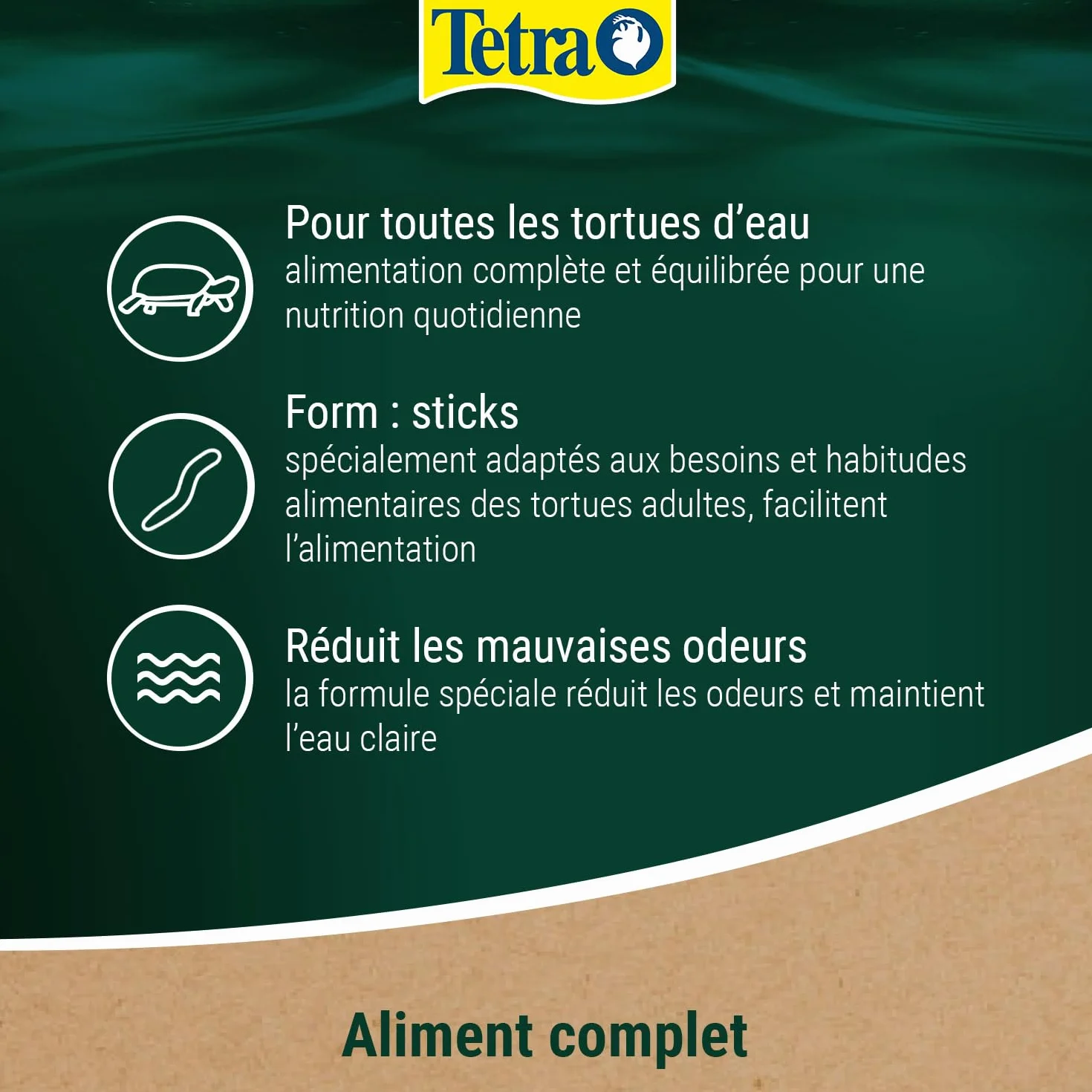 TETRA ReptoMin Sticks Aliment Complet pour Tortues d'Eau 1 Litre