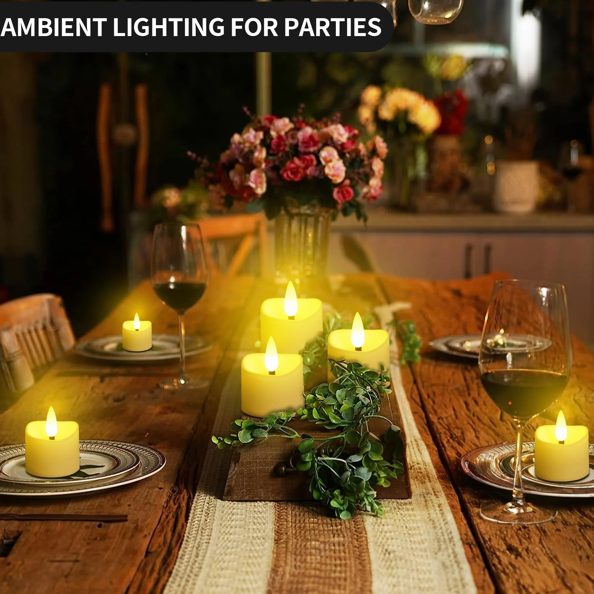 Bougies LED 12 pièces avec télécommande et minuterie, flamme vacillante, piles, décoration Noël Halloween