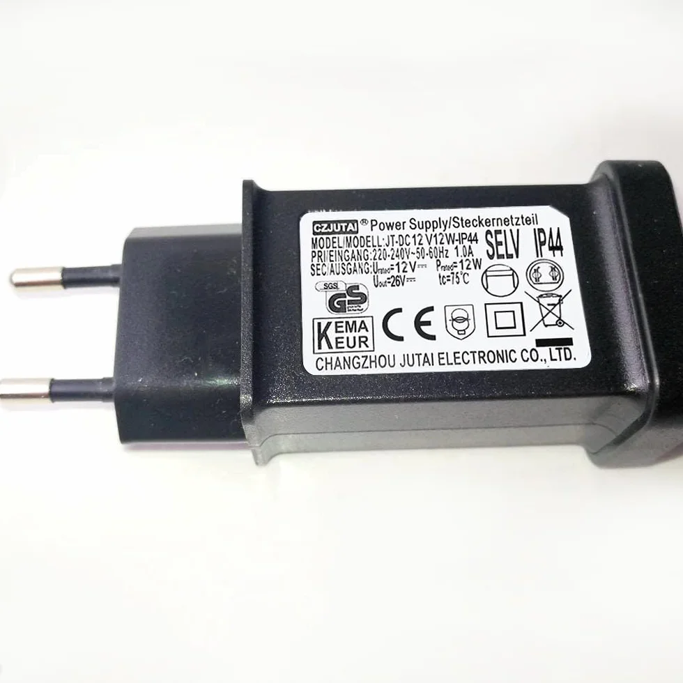 CZJUTAI Transformateur LED 12V 12W IP44 Alimentation éclairage Noël
