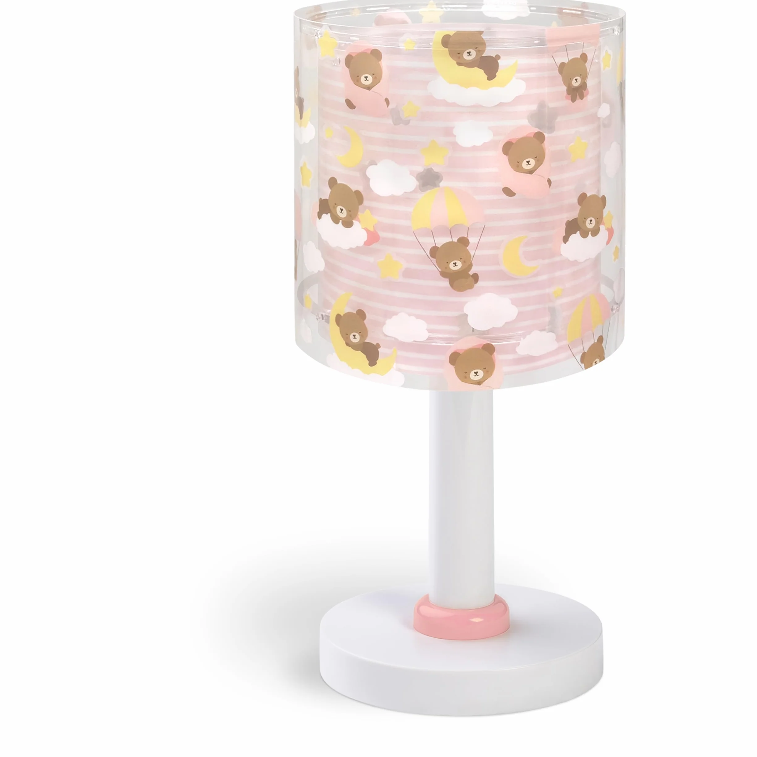 Dalber Lampe de chevet enfant Baby Teddy Ours roses nuages G4 LED 4 W Rose