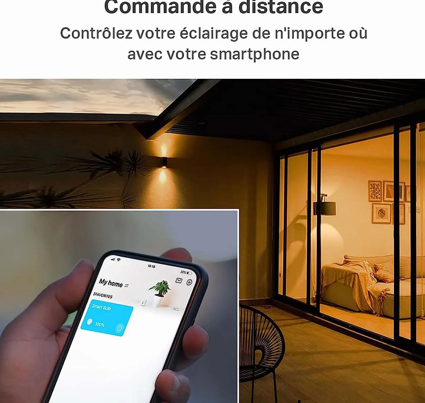 Tapo Ampoule Connectée WiFi LED E27 Multicolore 2500K-6500K Dimmable 8.7W 806Lm Compatible Alexa Google Home L530E