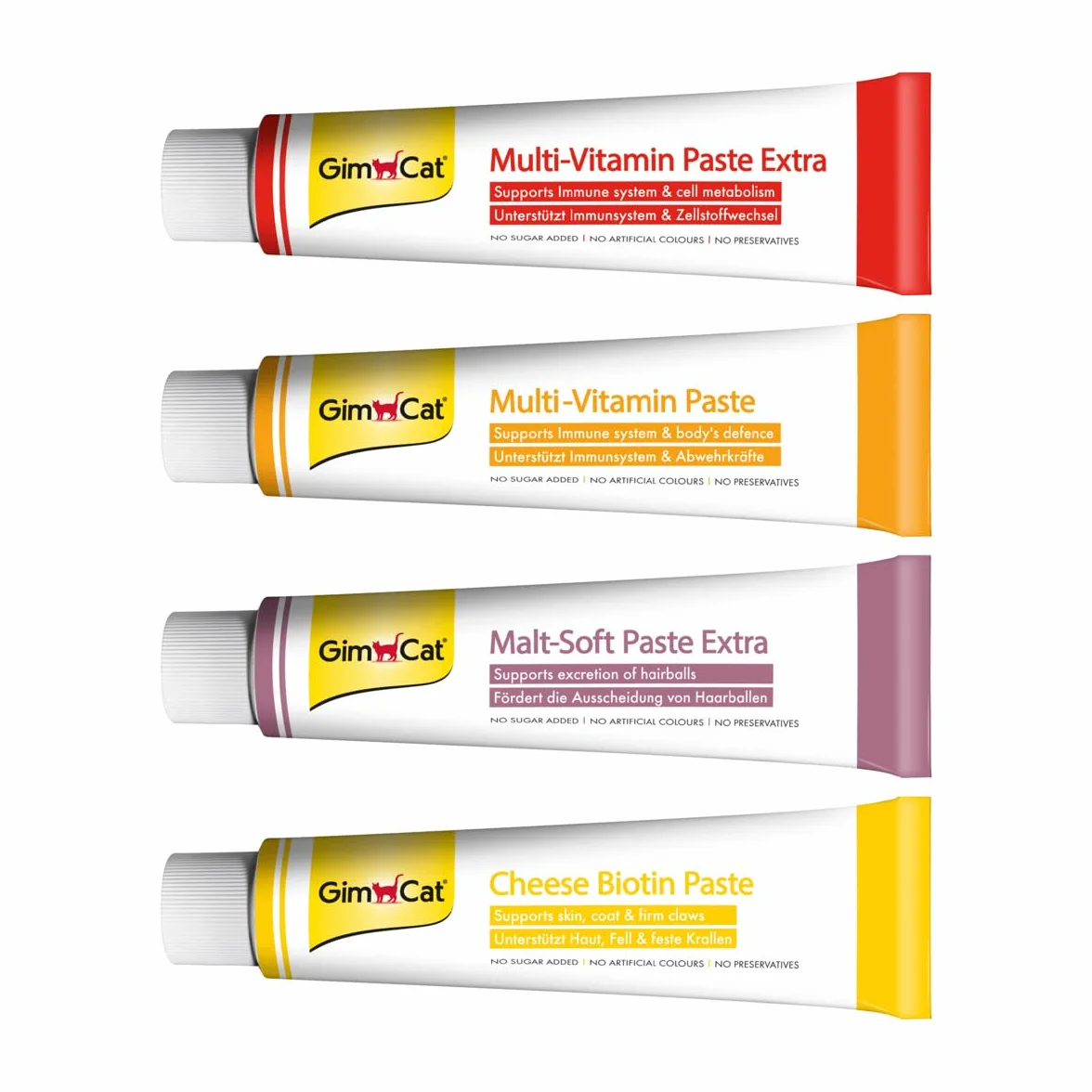 GimCat Pâte Malt-Soft Extra Anti-Hairball pour chats, 1 tube 200 g