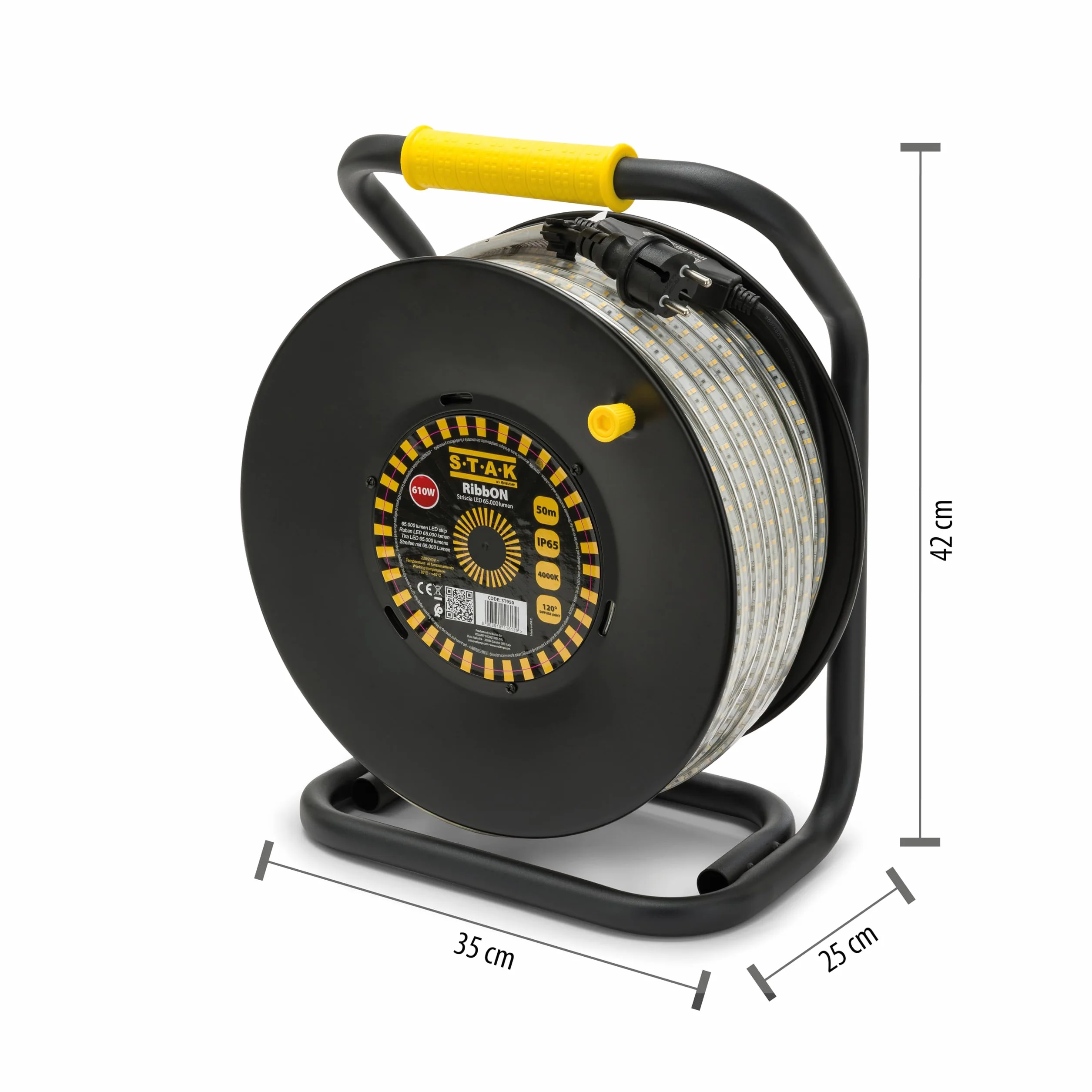 Velamp Ribbon 50m LED-Streifen IP65 65.000 Lumen Noir
