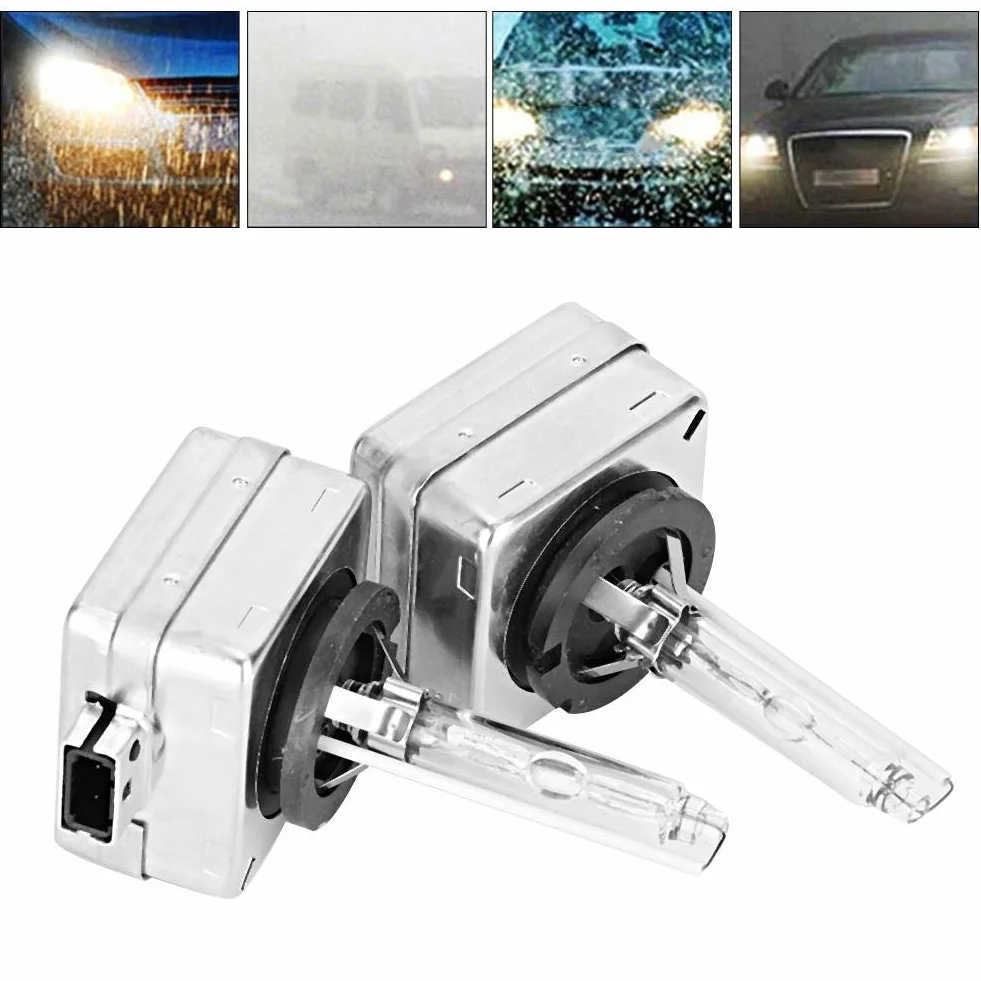 D1S 35W 6000K Xenon Headlight Bulbs for Car Front Lamp Replacement