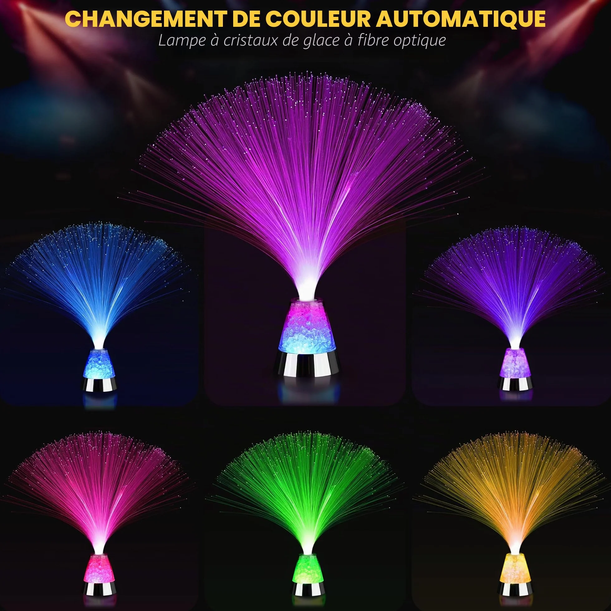 The Glowhouse Lampe en fibres optiques 34 cm