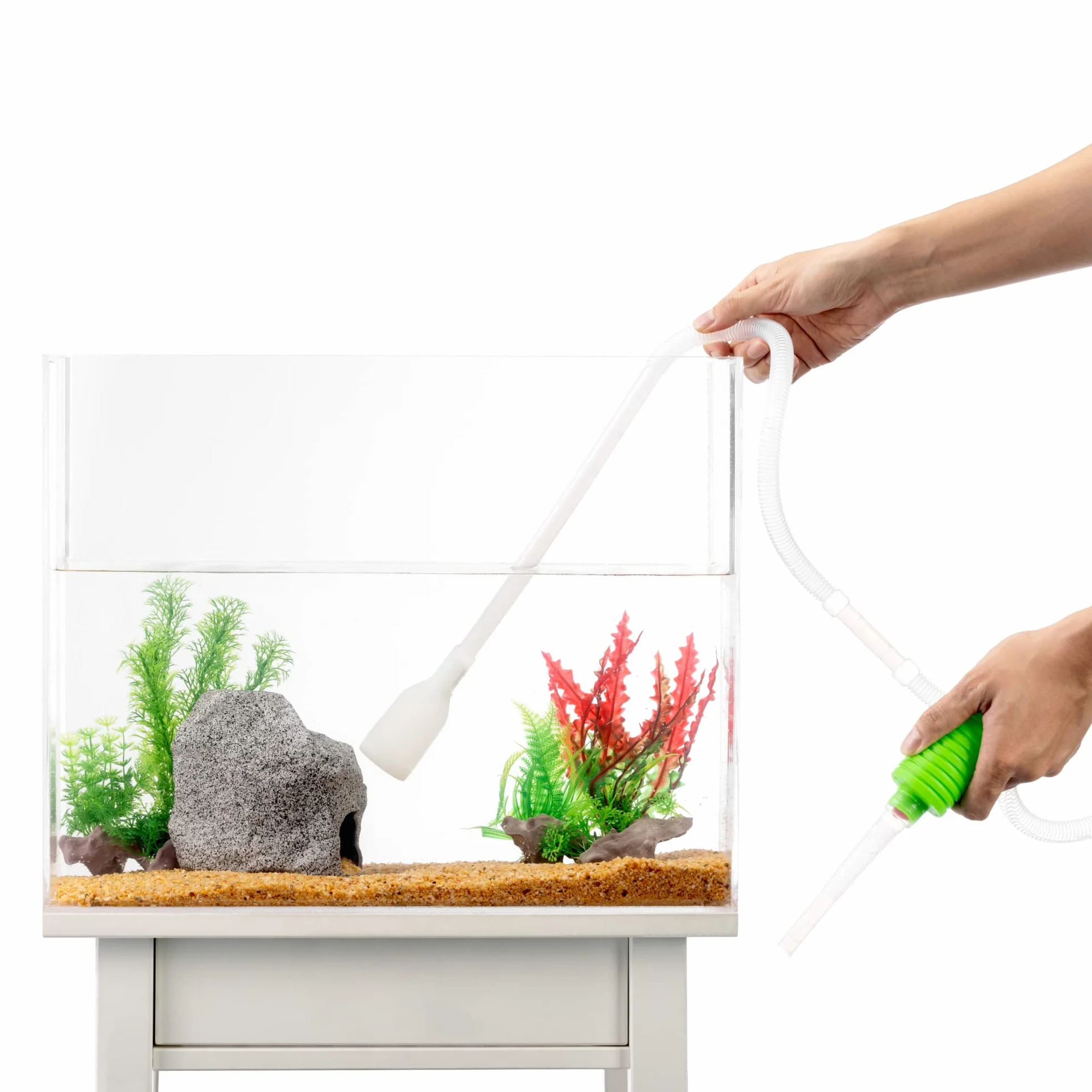 Luigi's Aspirateur Aquarium Kit Pompe Nettoyage Siphon Puissant Vidange Complète Filtre Gravier