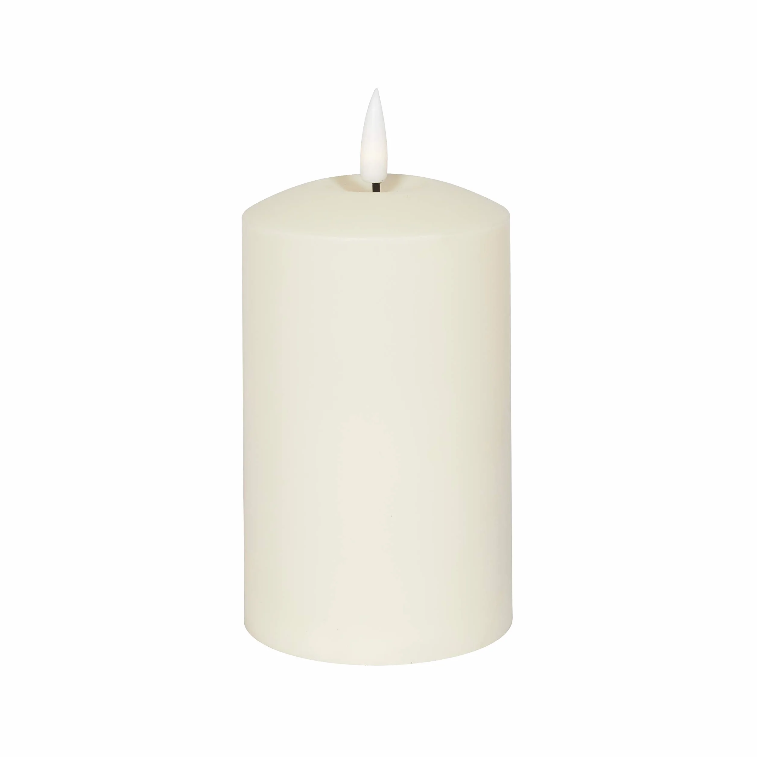 Lights4fun Grande Bougie TruGlow® LED Blanc Chaud 15 cm Extérieur Piles