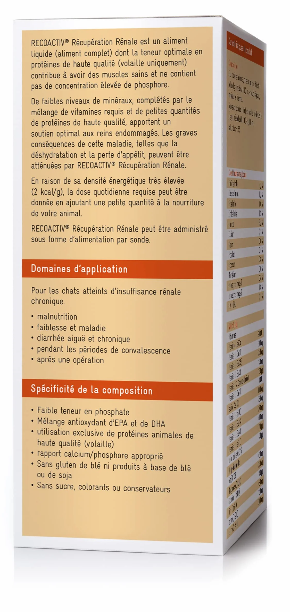 RECOACTIV Recovery Rénale pour Chats, 1 x 280 ML, Alimentation diététique complète