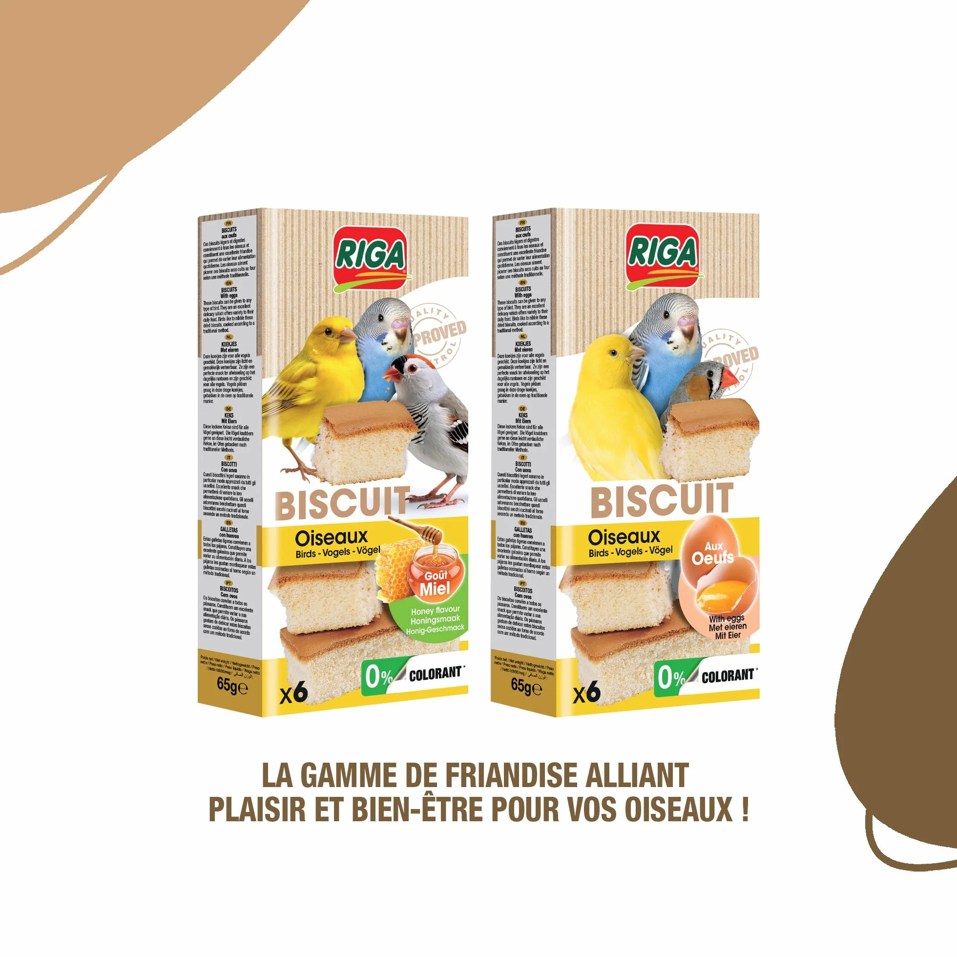 Biscuits Oiseaux aux Œufs Boîte de 6 (1 x 65 g)