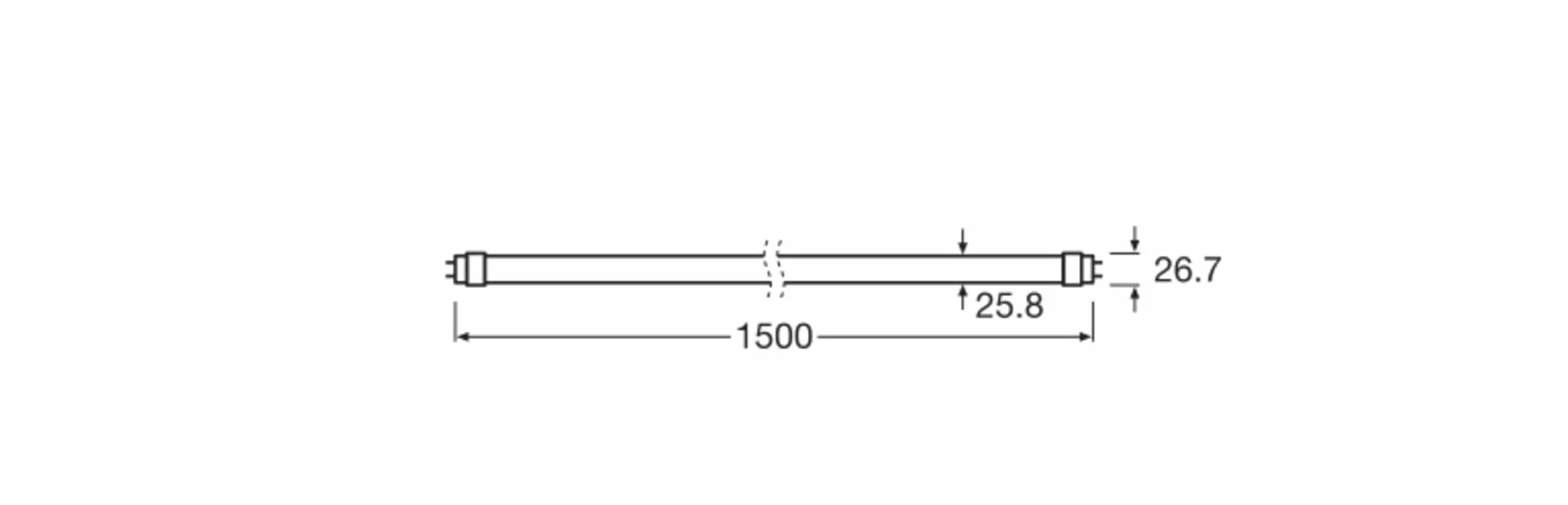 Ledvance Tube LED T8 Superior 22,1W 4100lm 840 Blanc froid 150cm Remplace 58W