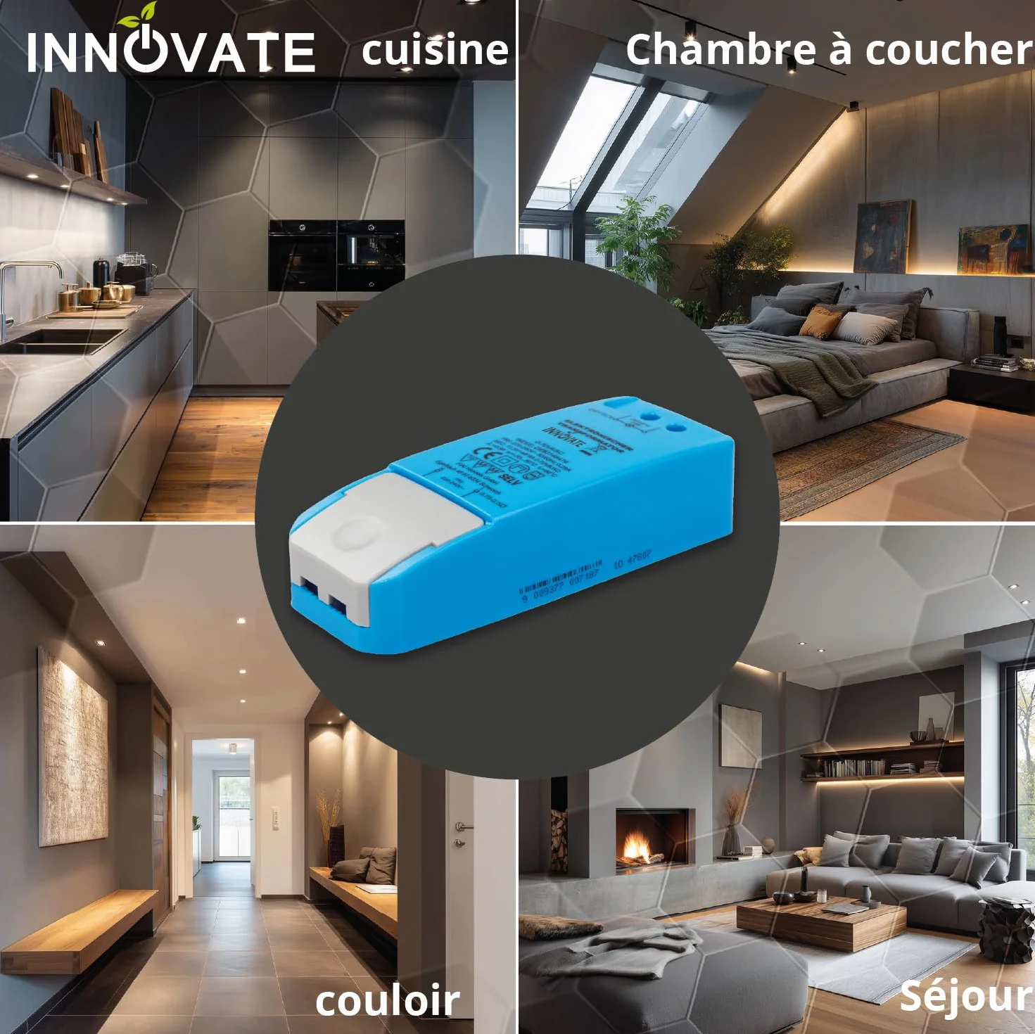 INNOVATE Alimentation 12 V 70 W Transformateur LED Intensité Variable