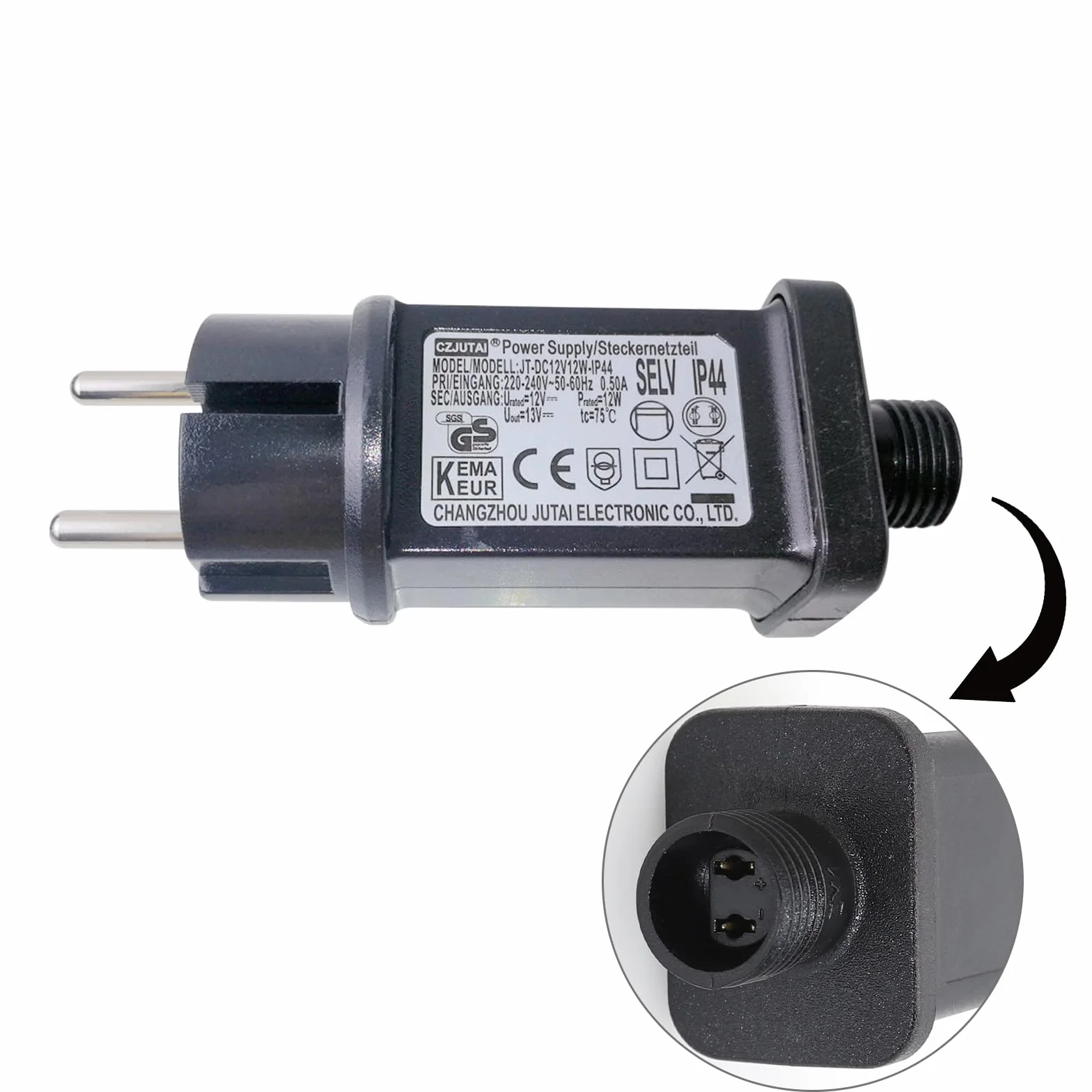 Transformateur LED CZJUTAI 12V 12W IP44 Alimentation éclairage Noël