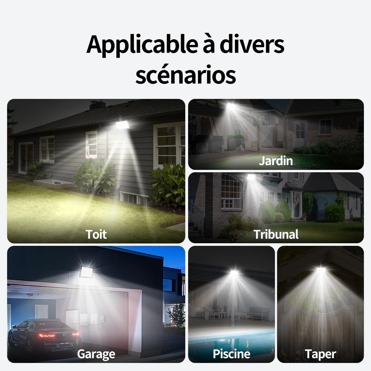 Projecteur LED Extérieur 100W 10000LM 6500K IP65 Étanche