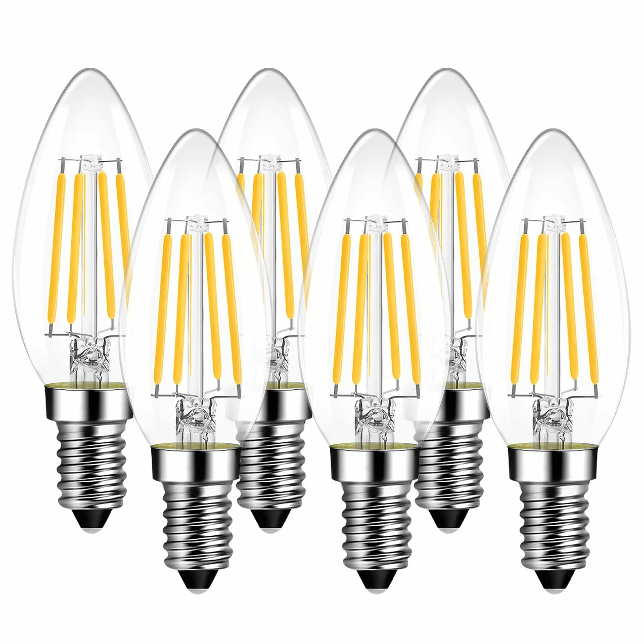 Ampoule LED E14 C35 4W 470lm Blanc Chaud 2700K 220-240V Angle 270°