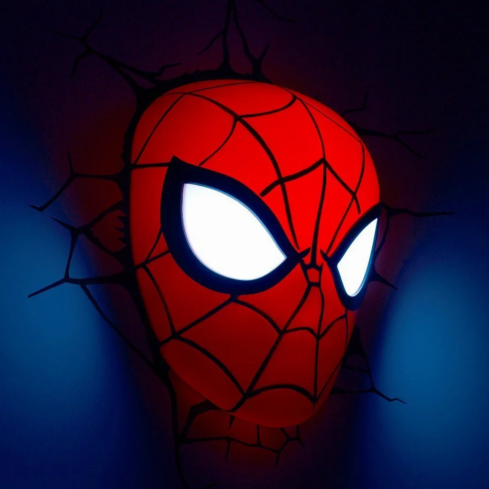 Marvel 3D Deco Light Masque Spider-Man Rouge