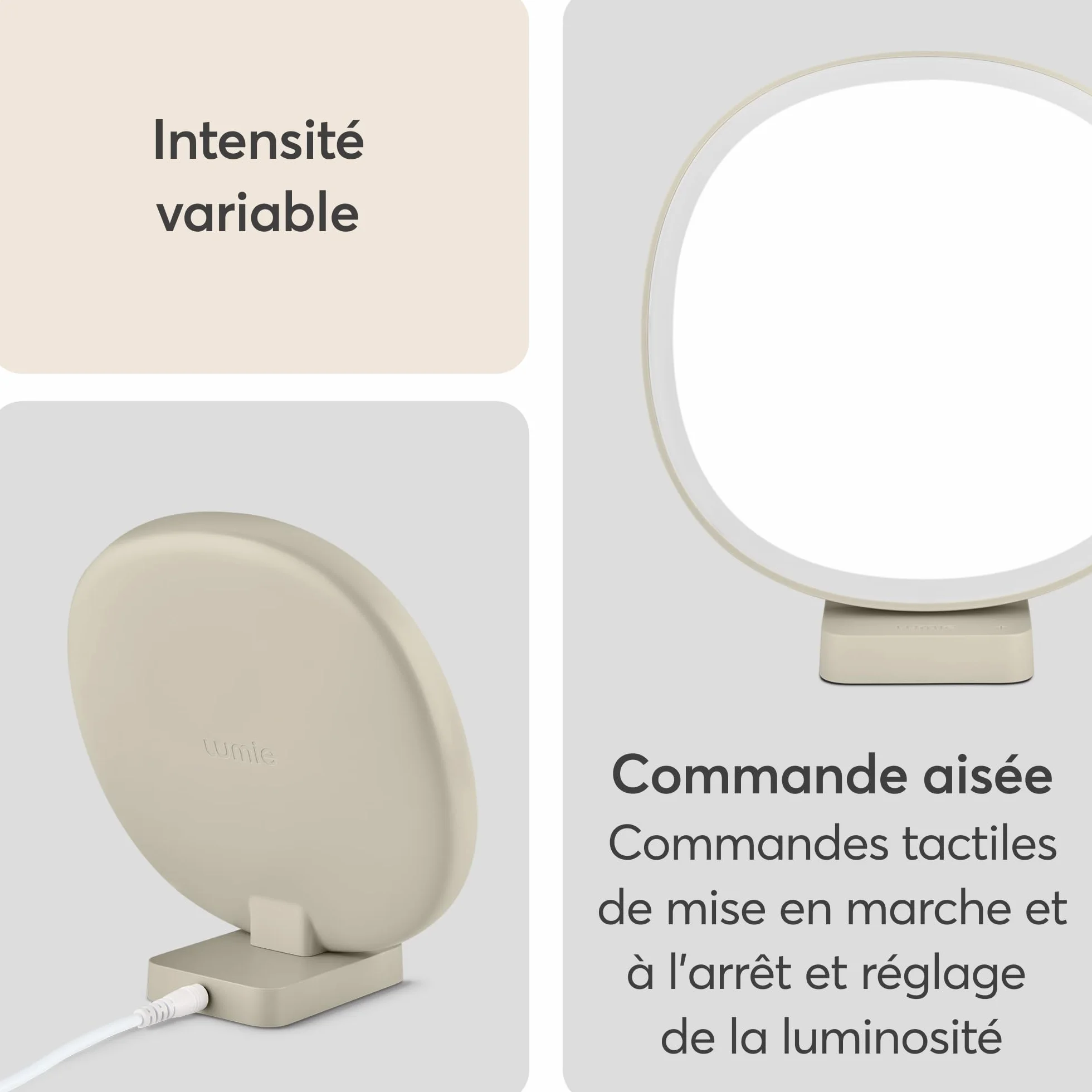 Lumie Dash Lampe Compacte de Luminothérapie pour Humeur et Énergie
