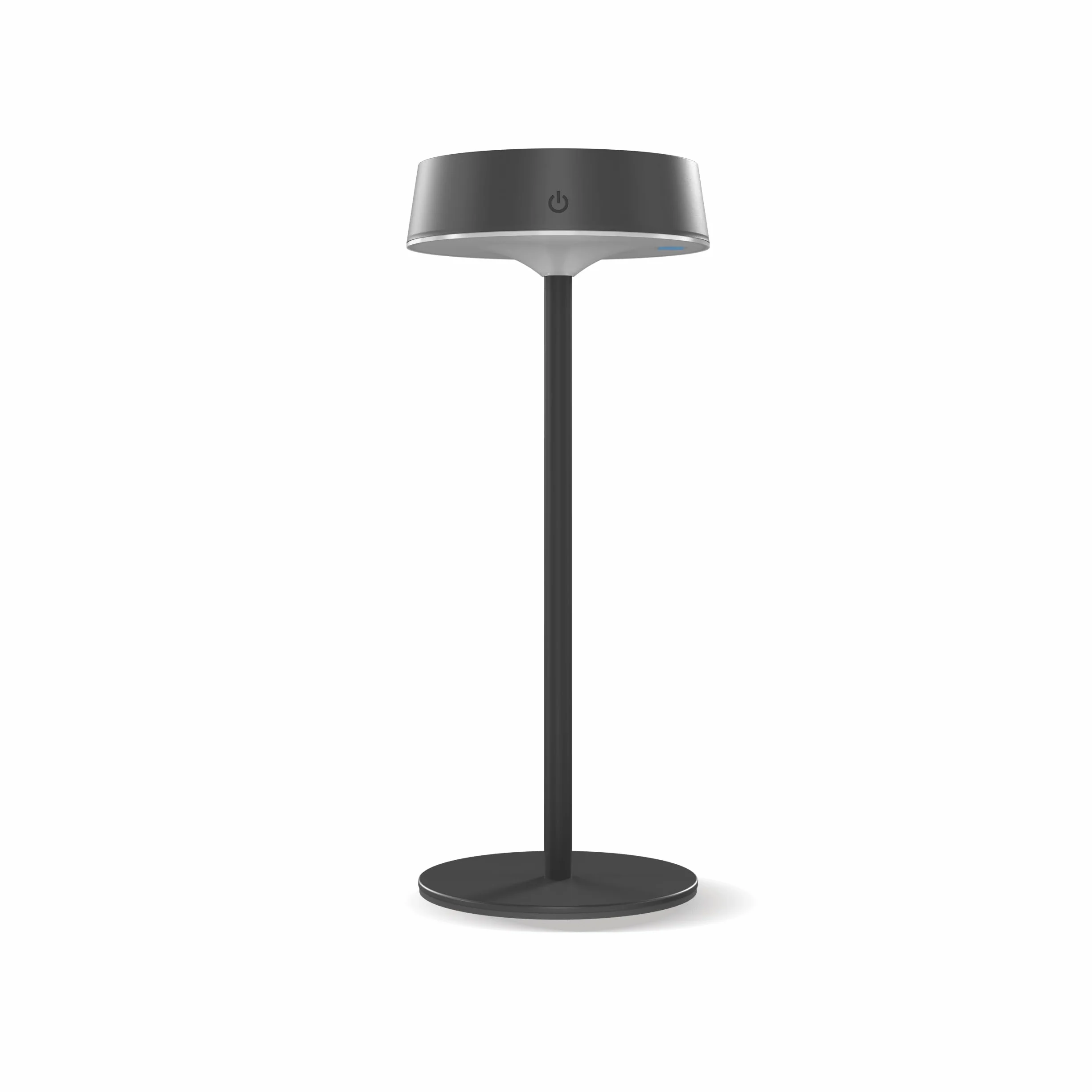 CALEX Parma Lampe de Table Solaire, Sans Fil, Rechargeable, Contrôle Tactile, Noir