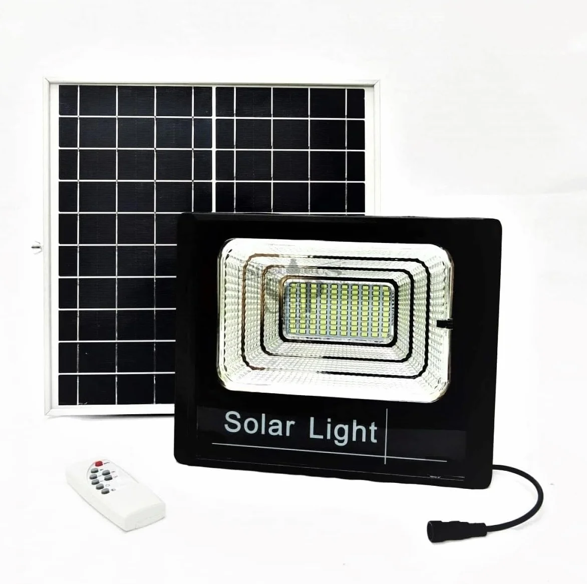 Projecteur LED 100W SMD avec Panneau Solaire et Télécommande SQUADO