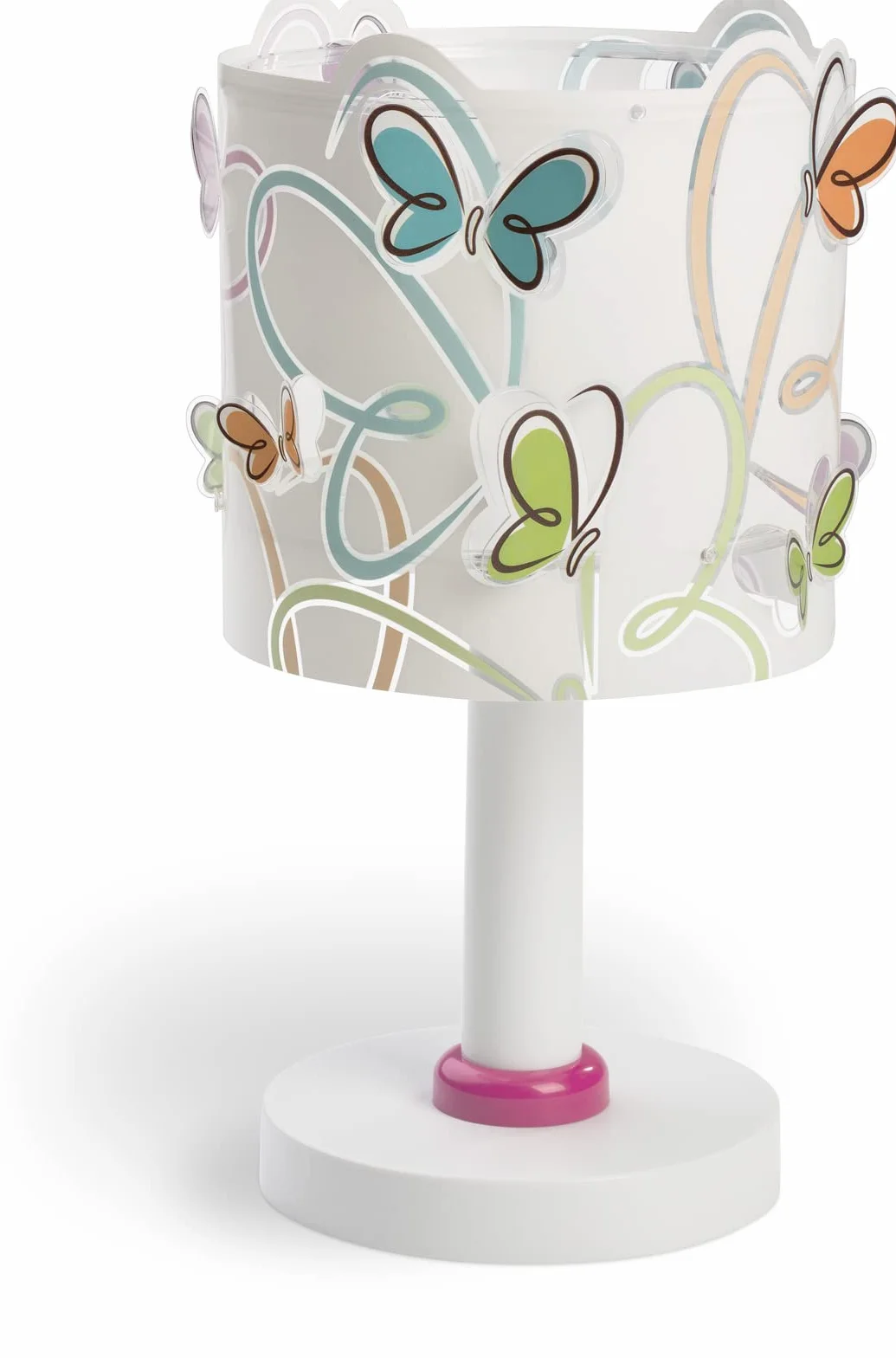 Dalber lampe de table enfant Butterfly Papillons multicolores