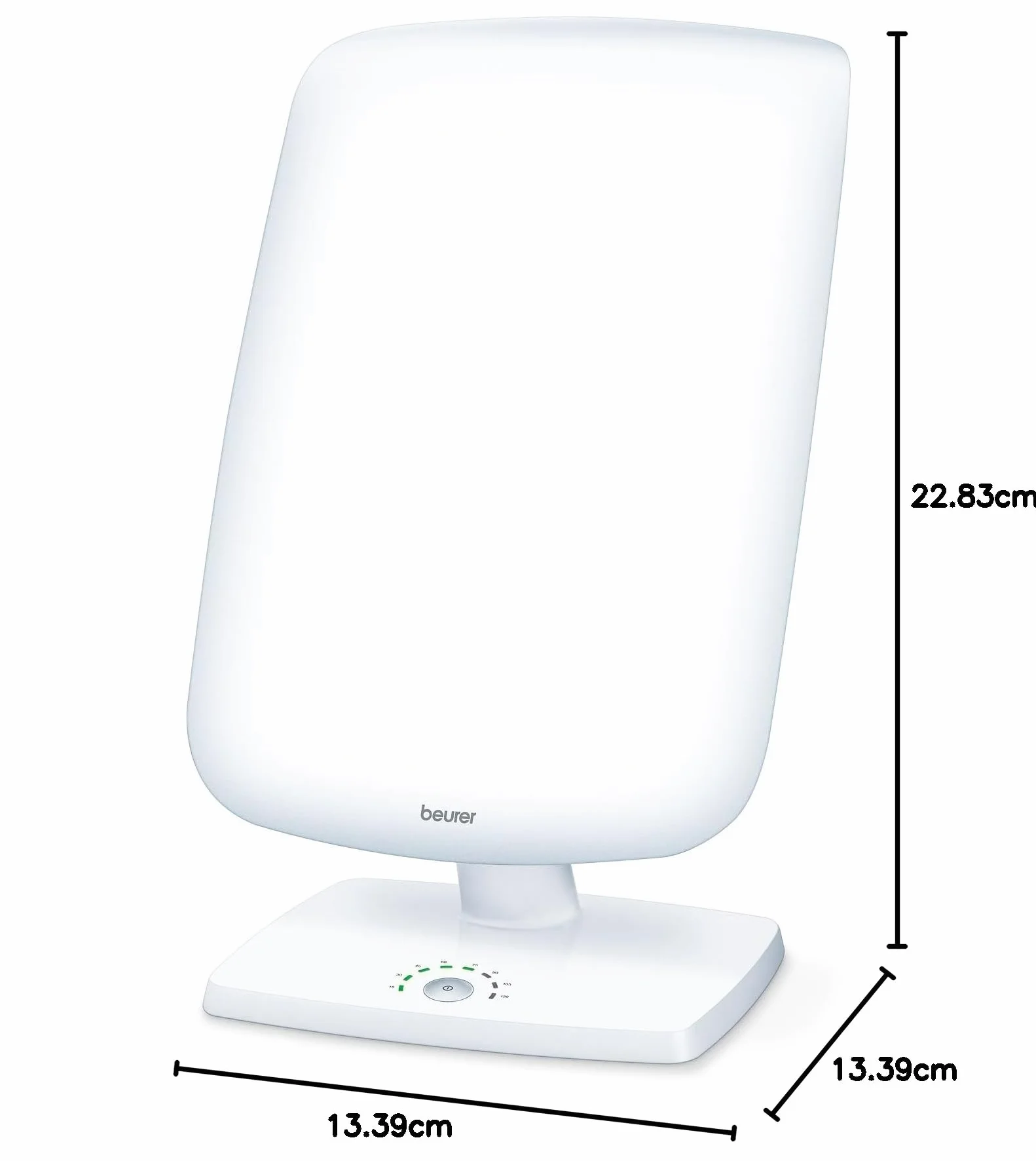 Beurer TL 90 Lampe de luminothérapie à inclinaison variable, affichage durée traitement, blanc