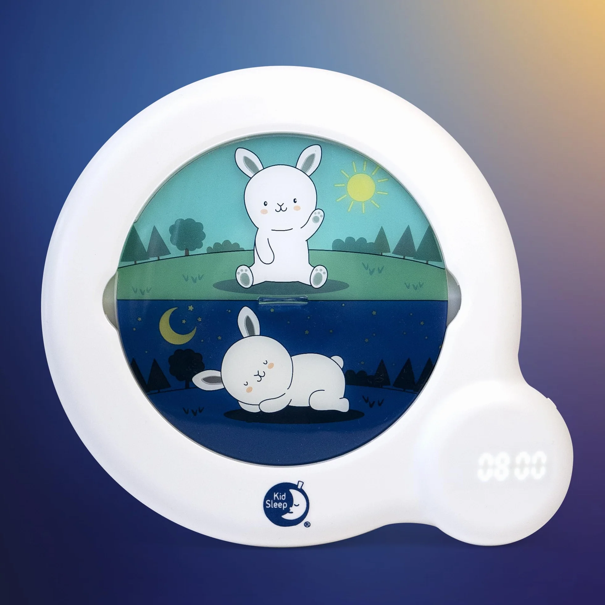 Pabobo Kid'Sleep Essential Indicateur de Réveil Veilleuse éducative avec Programmation Facile et Verrou Parental