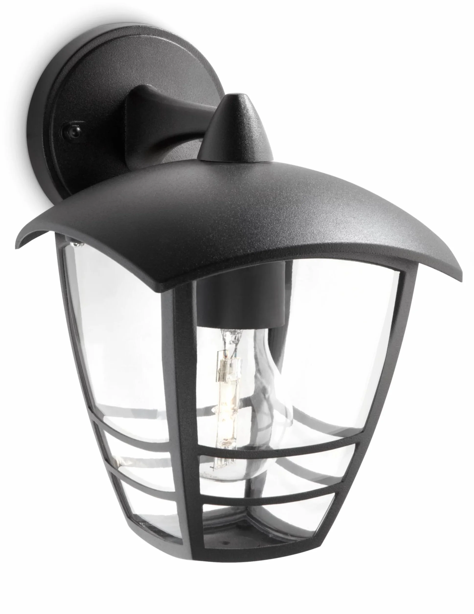 Lampe d'extérieur Applique Creek Wall Lantern Black 1x60W 230V