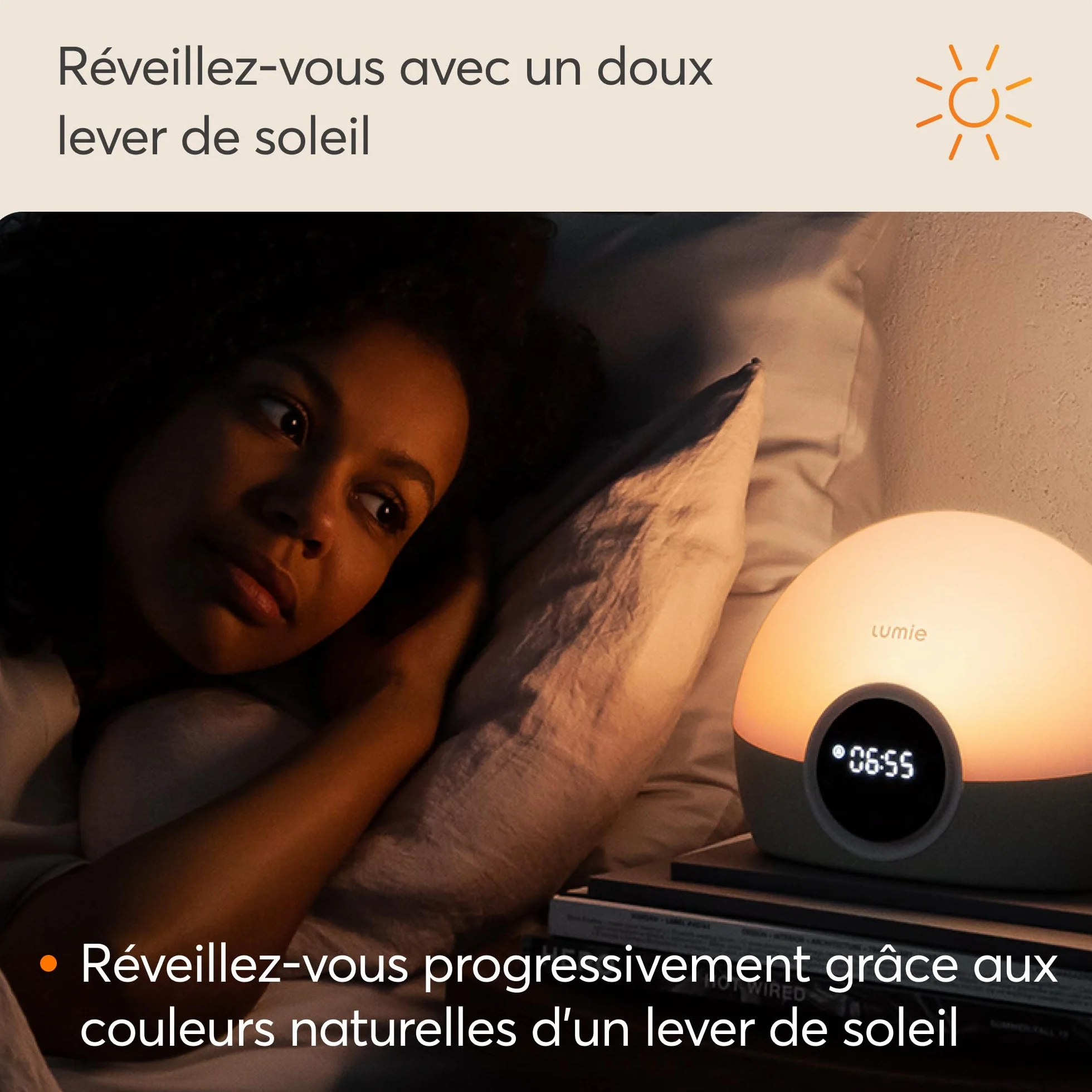 Lumie Bodyclock Spark 100 Réveil Simulateur d’Aube Crépuscule Plastique