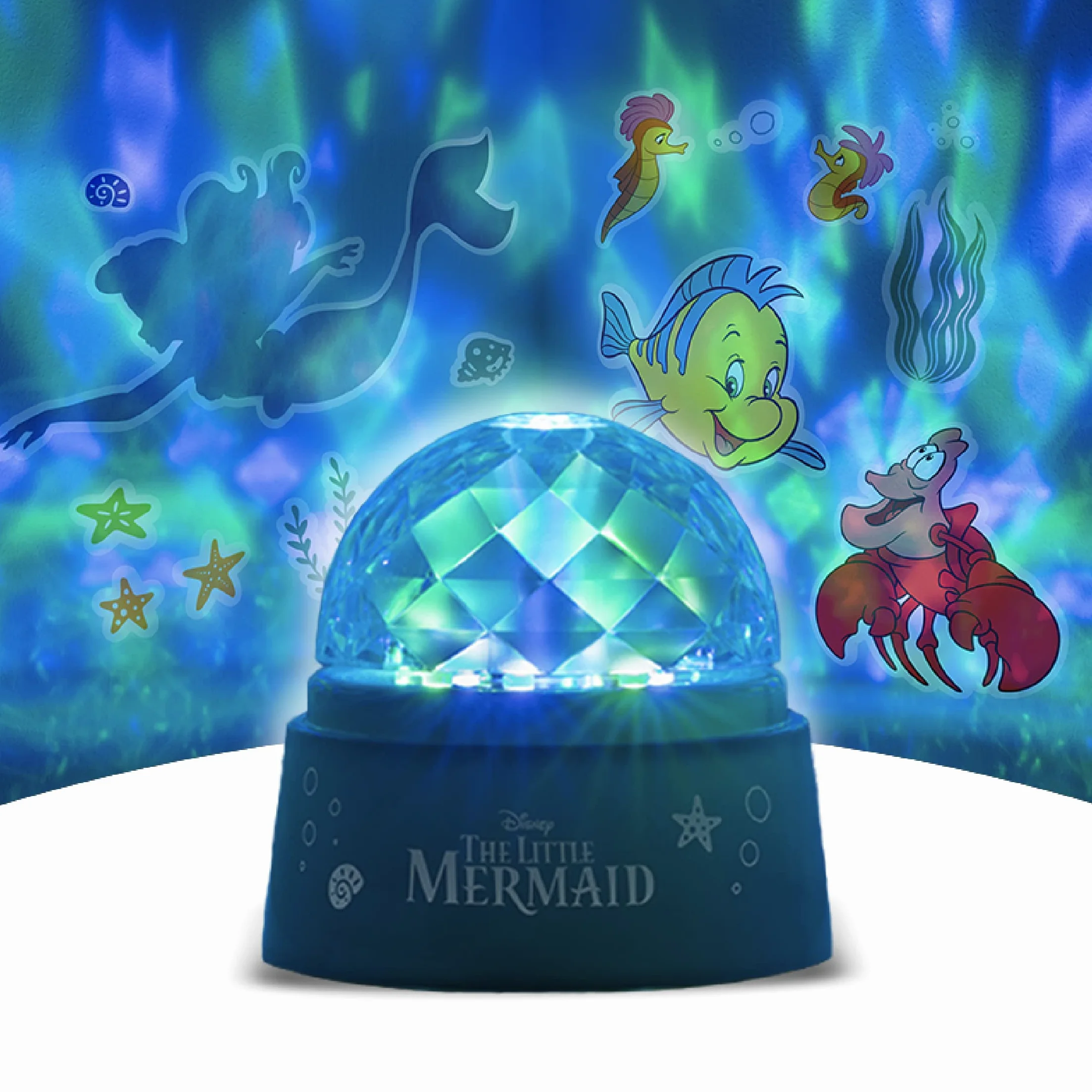 Lumière de Projection Petite Sirène Disney - Projecteur Plafond Murs avec Stickers Muraux Officiels