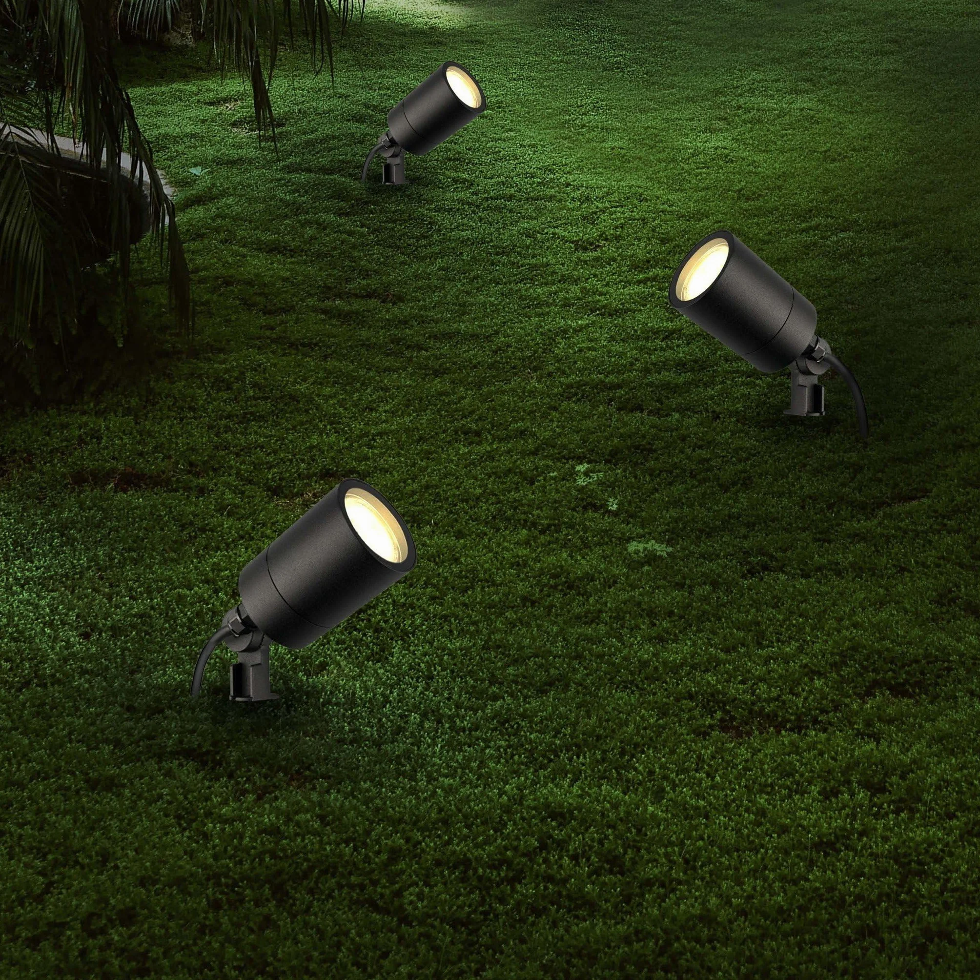 Ledvion 9X Spots LED GU10 Noir 5W IP65 Connexion Rapide